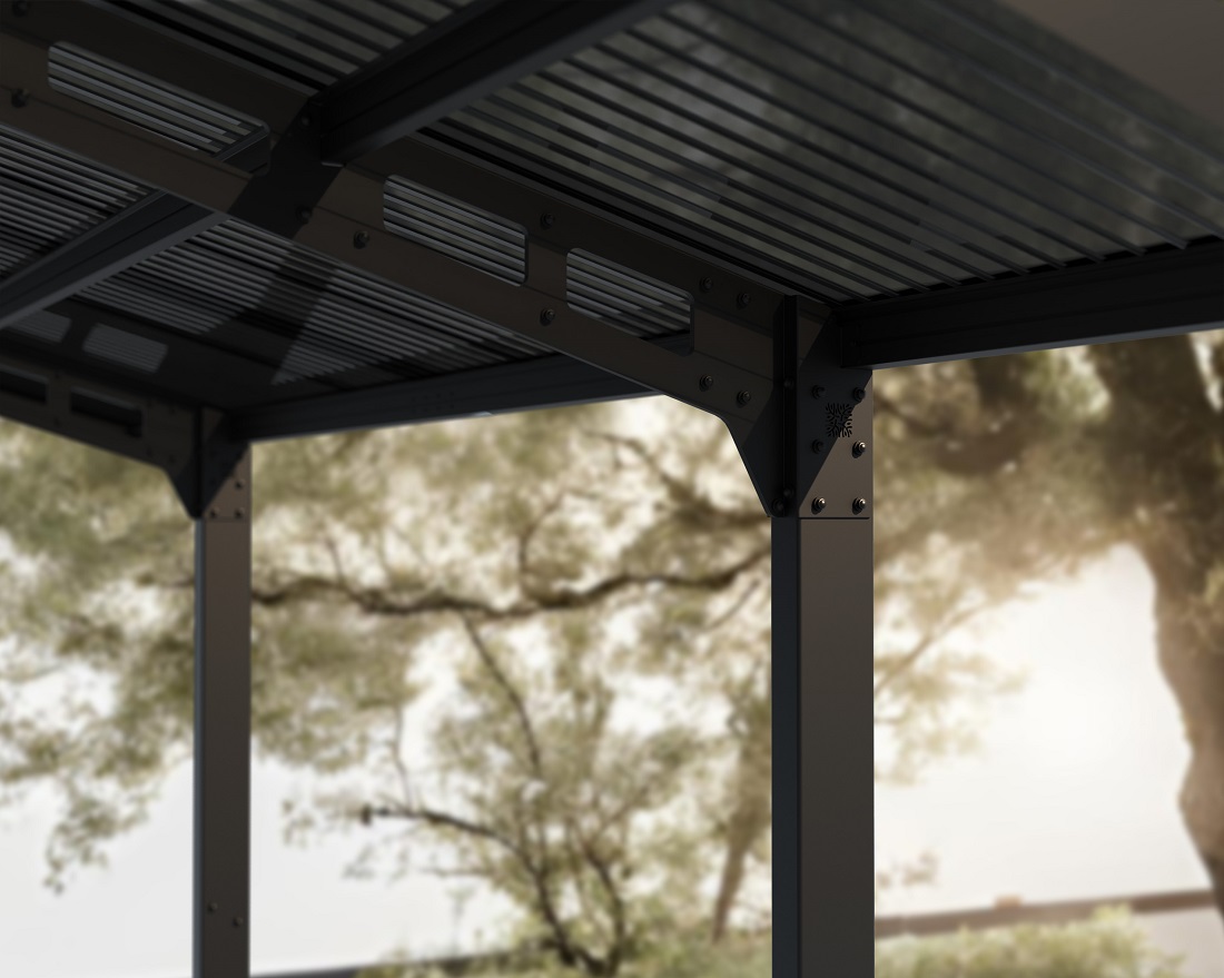 Palram - Canopia Sydney Wave Apex-Style Double Carport