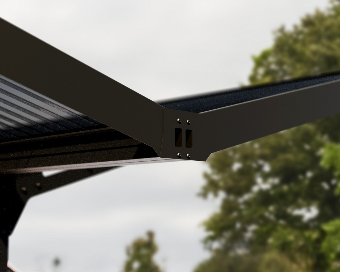 Palram - Canopia Sydney Wave Wing-Style Double Carport