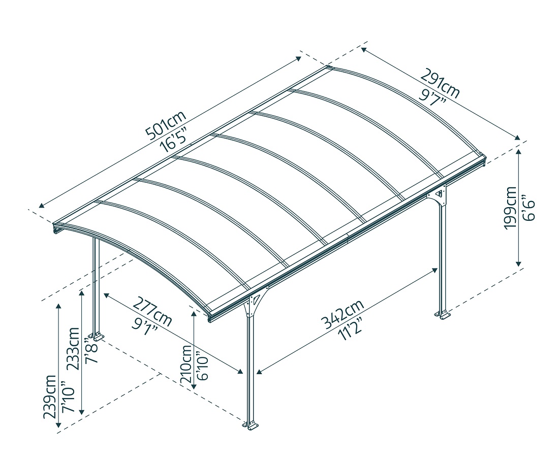 Palram - Canopia Vitoria 5000 Carport - 702348