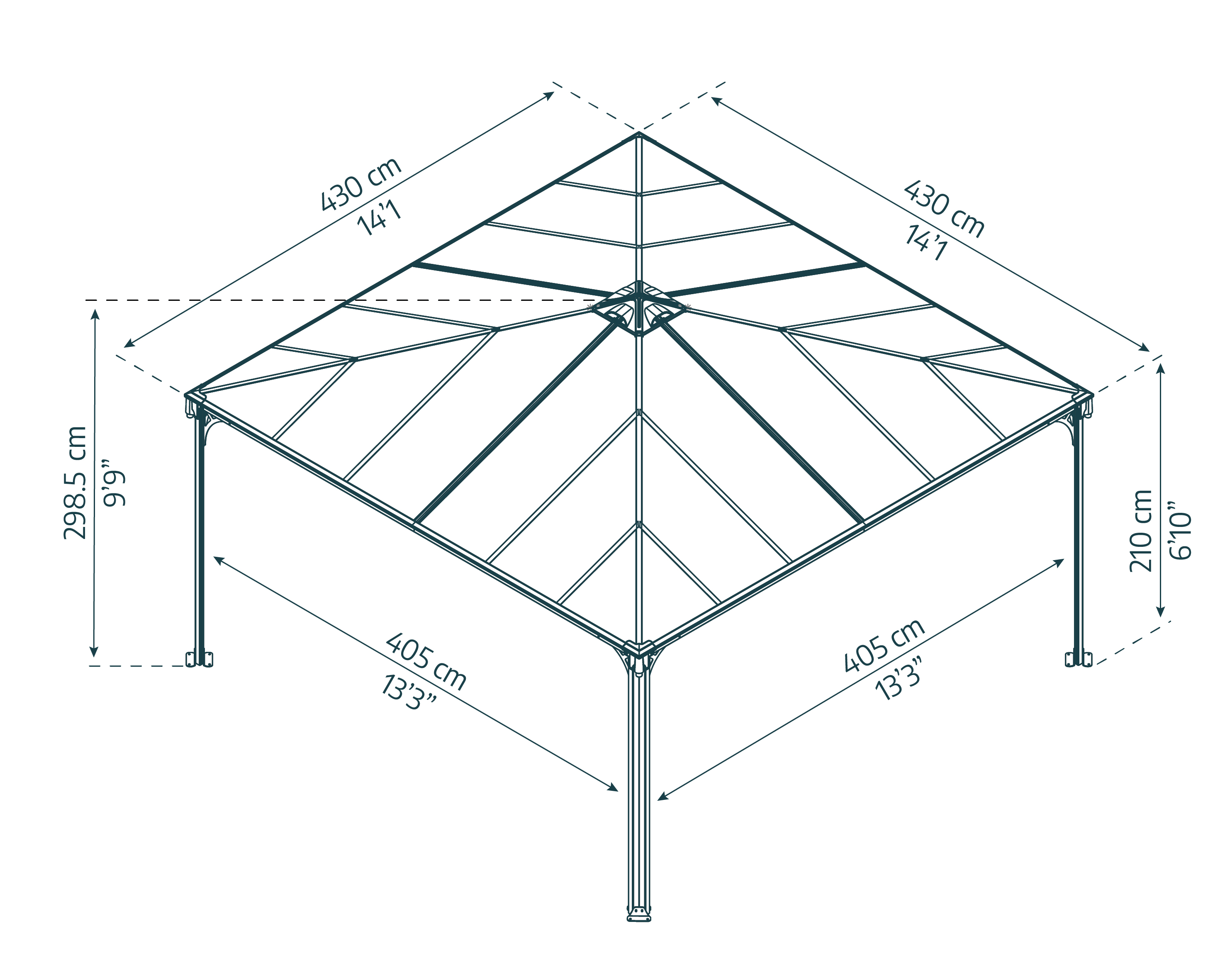 Palram - Canopia Palermo 4300 Gazebo - 704044