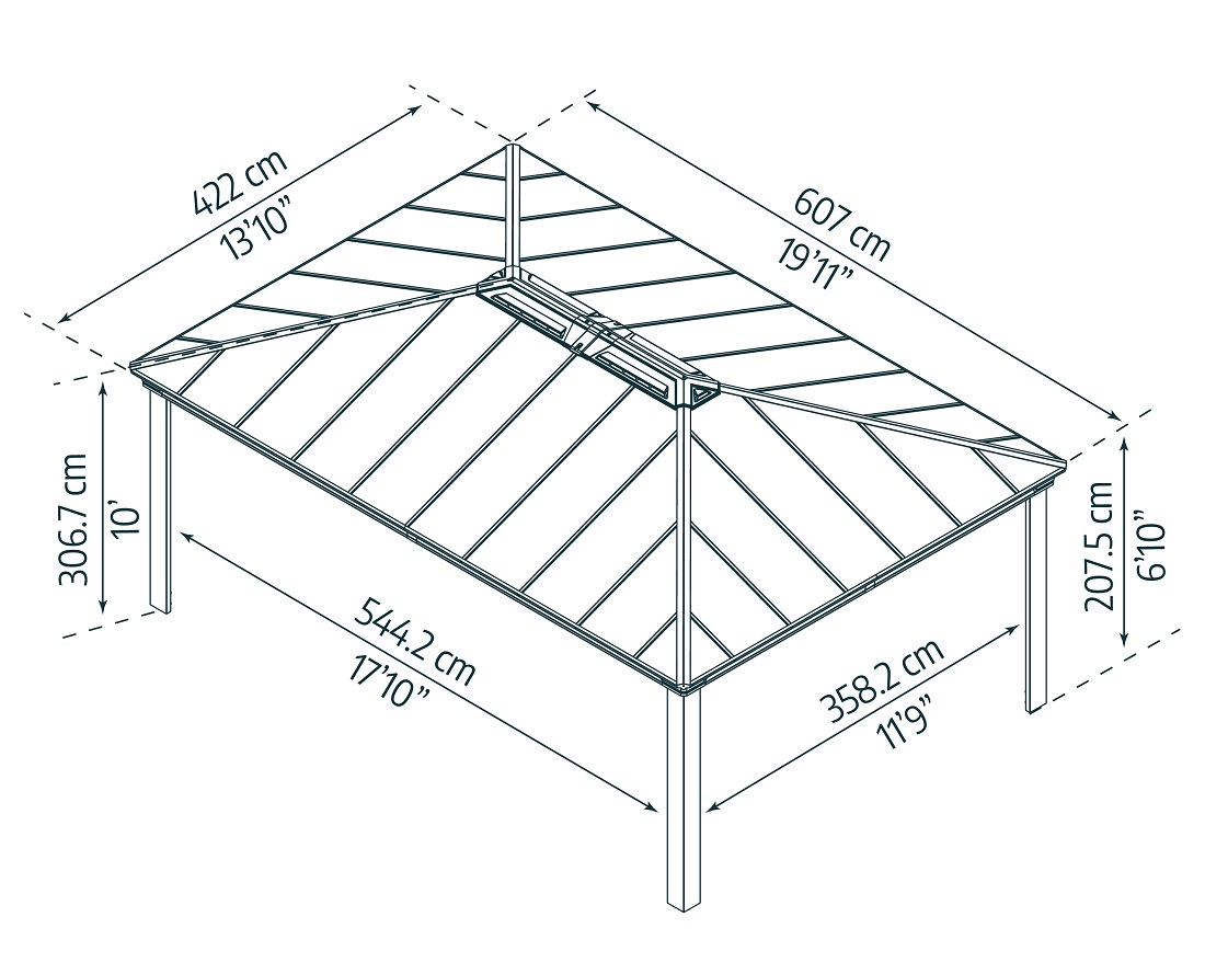 Canopia 14 x 20 Foot Dallas Gazebo Kit