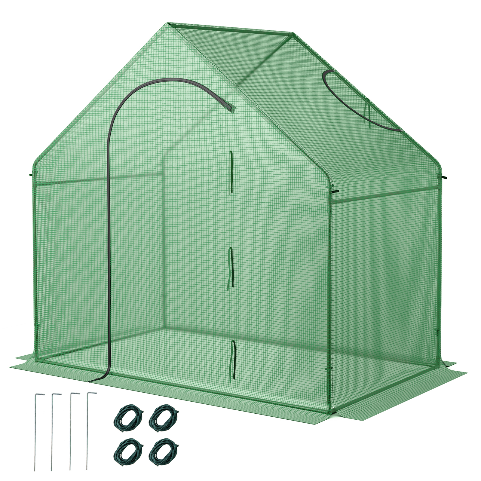Costway 71 x 40 Inch Portable Warm Greenhouse with Cover and Zipper Door