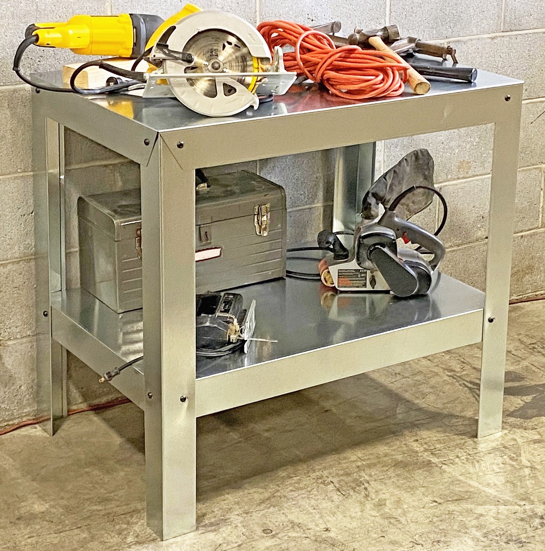 Palram - Canopia Heavy Duty Galvanized Steel 2-Shelf Multi-Use Utility Bench