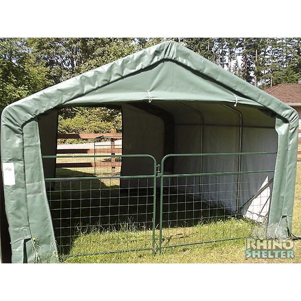 Rhino Shelter House Style Instant Storage Shed - 12 x 12 x 8
