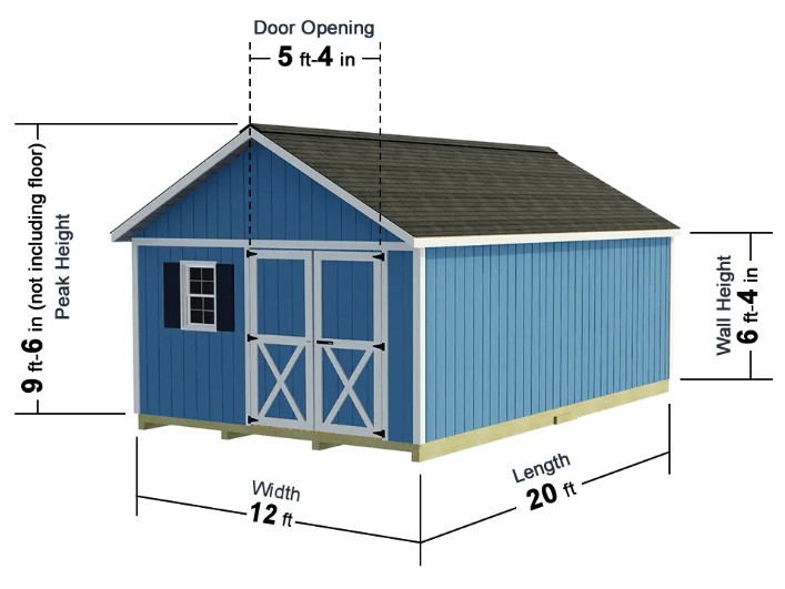 Best Barns 12 x 20 Foot Shedquarters Wood Shed