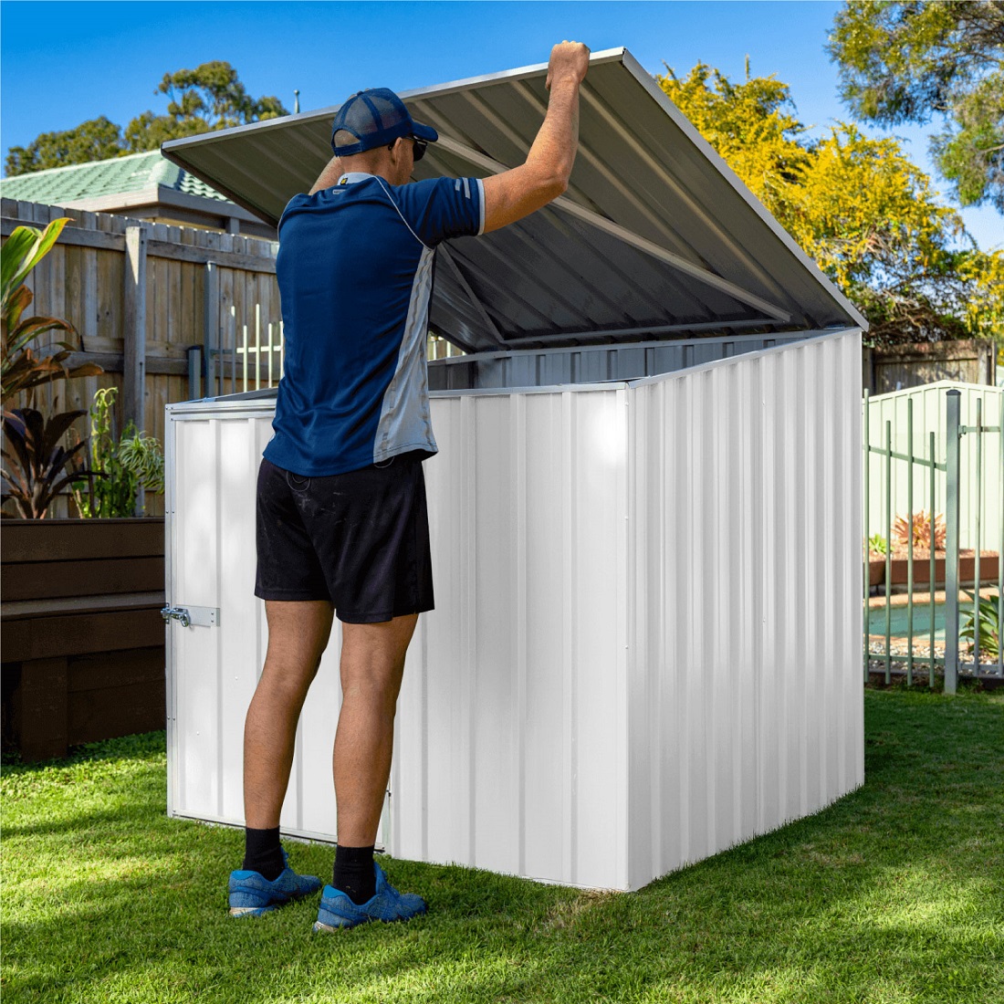 Absco 5 x 5 Foot Multipurpose Utility Metal Shed