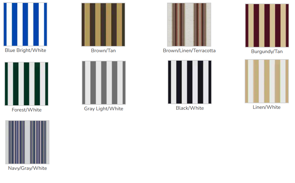 Awntech 7 Foot Charleston Sloped Fixed Awning - Neutral Colors