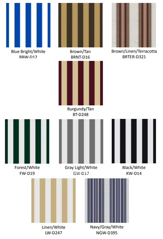 Awntech 8 Foot Santa Fe Fixed Window and Entry Awning