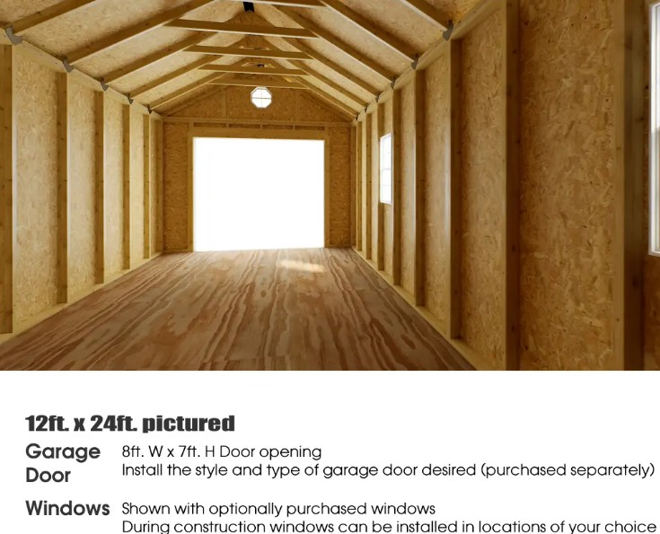 Best Barns 12 x 20 Foot Tailored Titan Wooden Garage