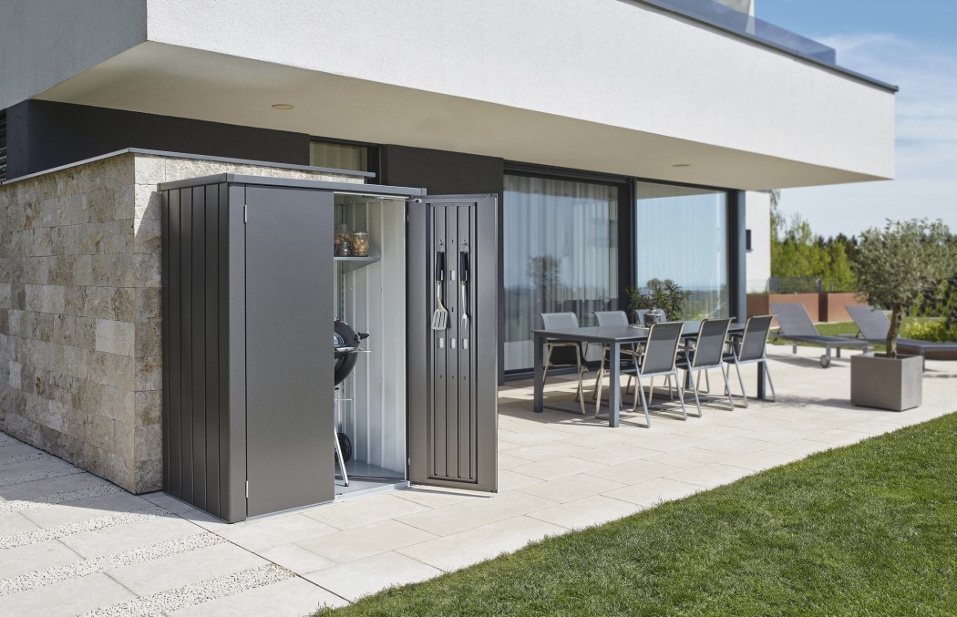 Biohort 4 x 6 Foot Dark Gray Romeo Storage Locker