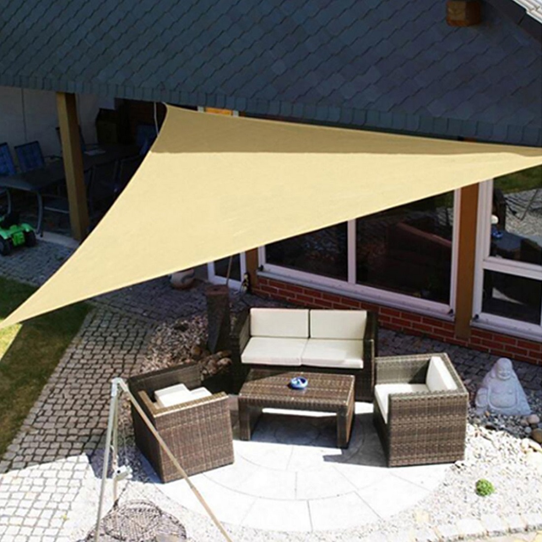 King Canopy 16 Foot Triangular Sun Shade Sail