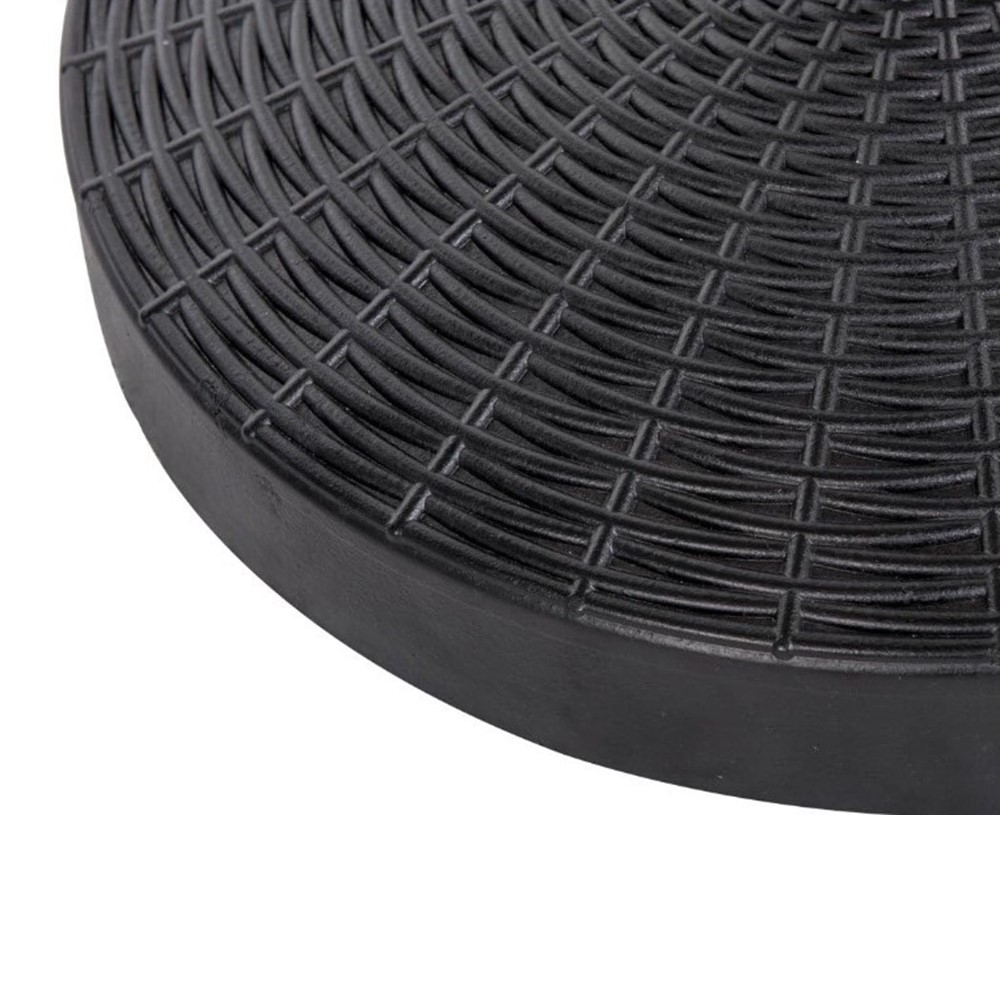 AZ Patio Heaters Solar Market Umbrella with LED Lights and Wicker Finish Base