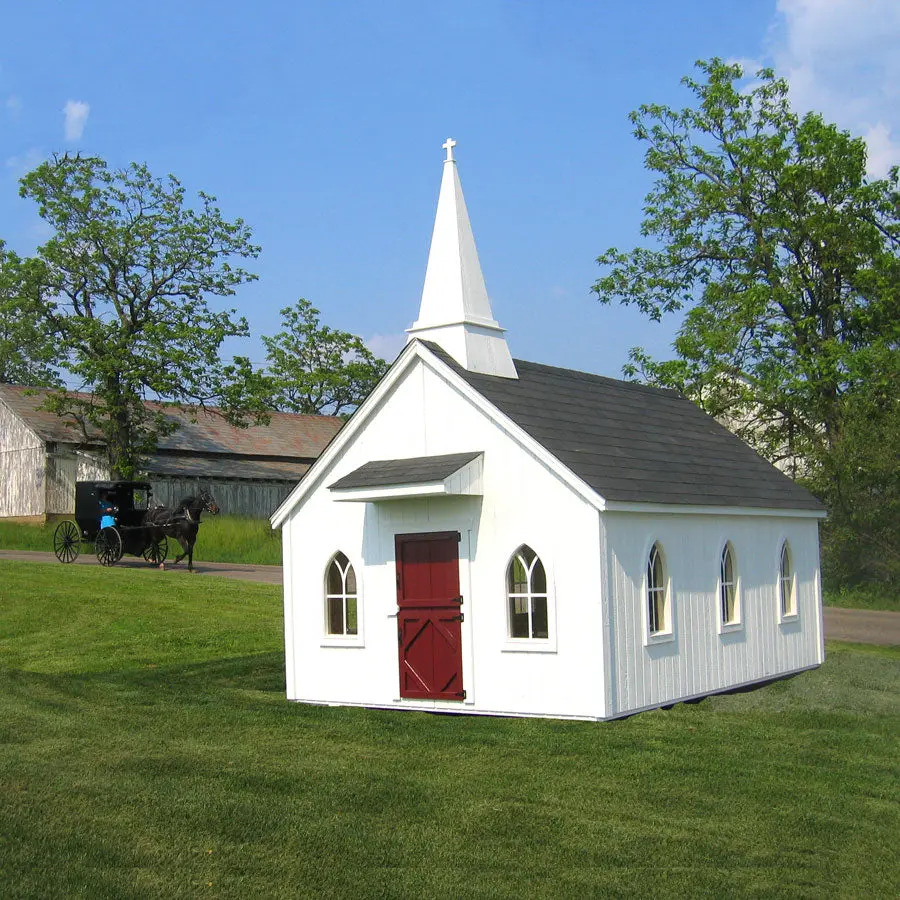Little Cottage Co 8 x 12 Foot Little Chapel Playhouse
