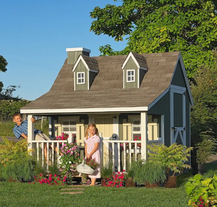 Little Cottage Co 9 x 8 Foot Pennfield Cottage Playhouse