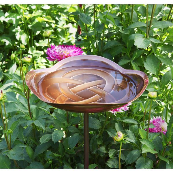 Achla 11 Inch Dara Knot Birdbath with Tripod Stand