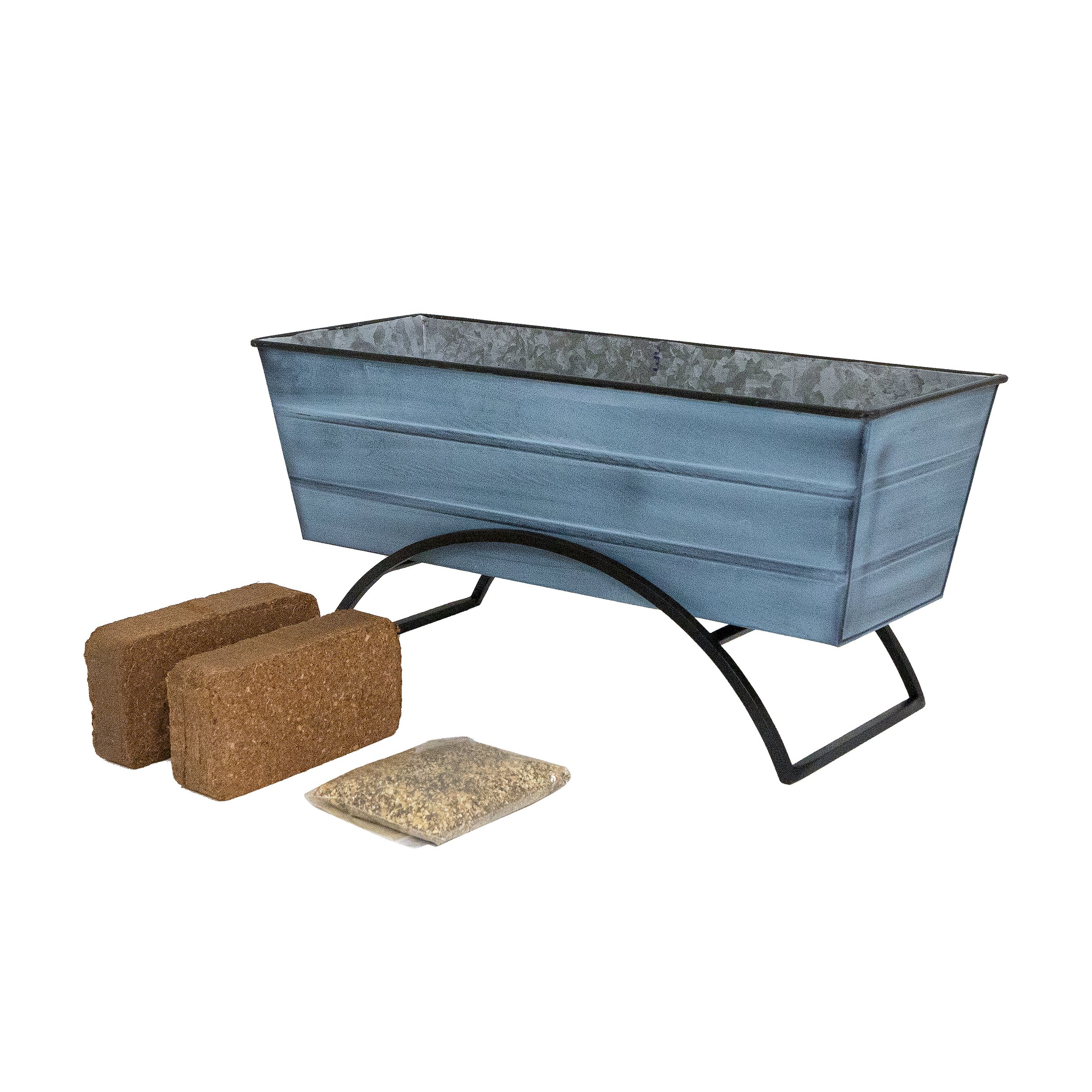 Achla 24 Inch Bloom Box Garden Growing Kit with Odette Stand