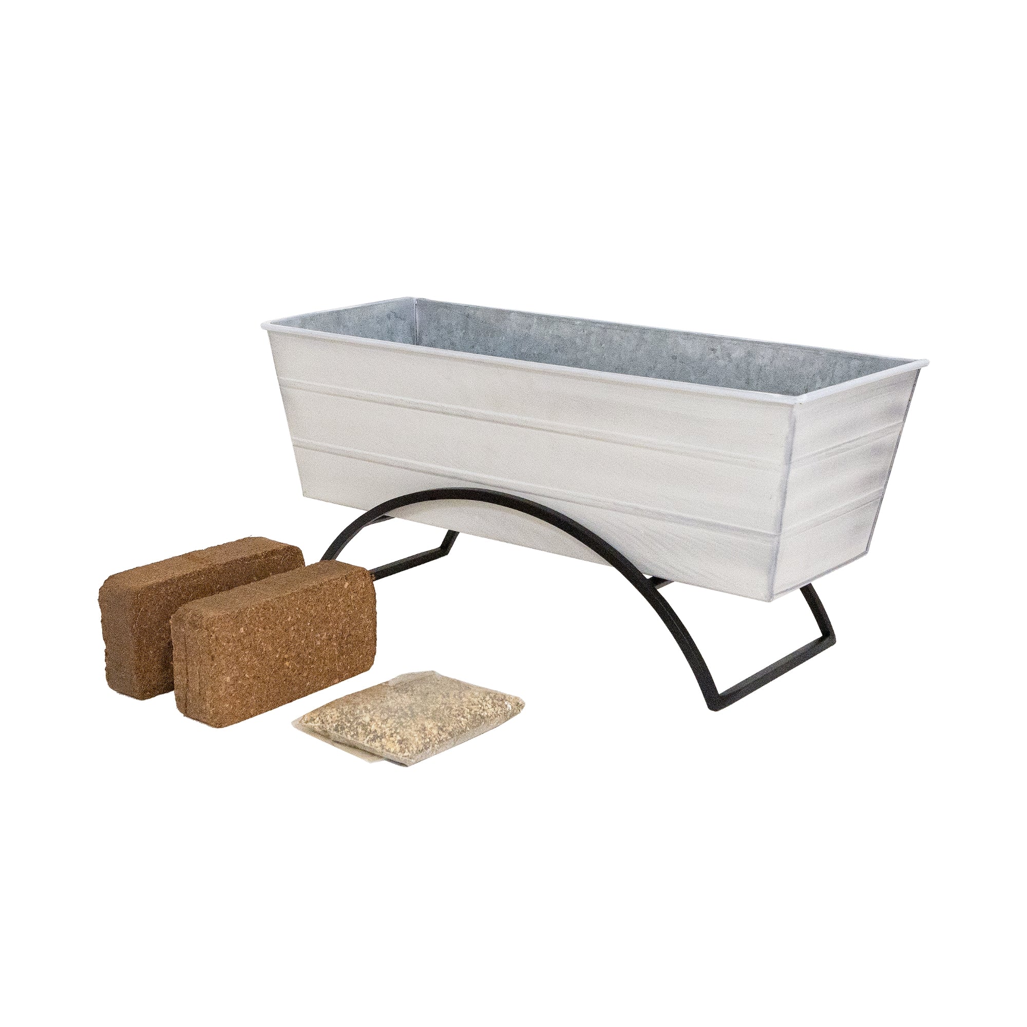 Achla 24 Inch Bloom Box Garden Growing Kit with Odette Stand