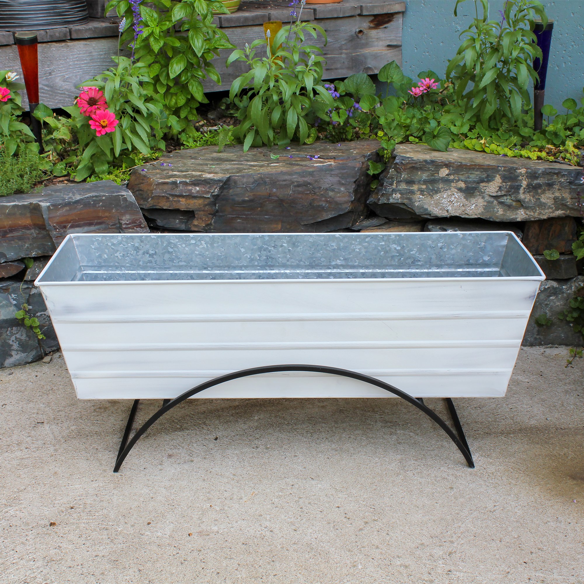 Achla 36 Inch Flower Box with Odette Stand