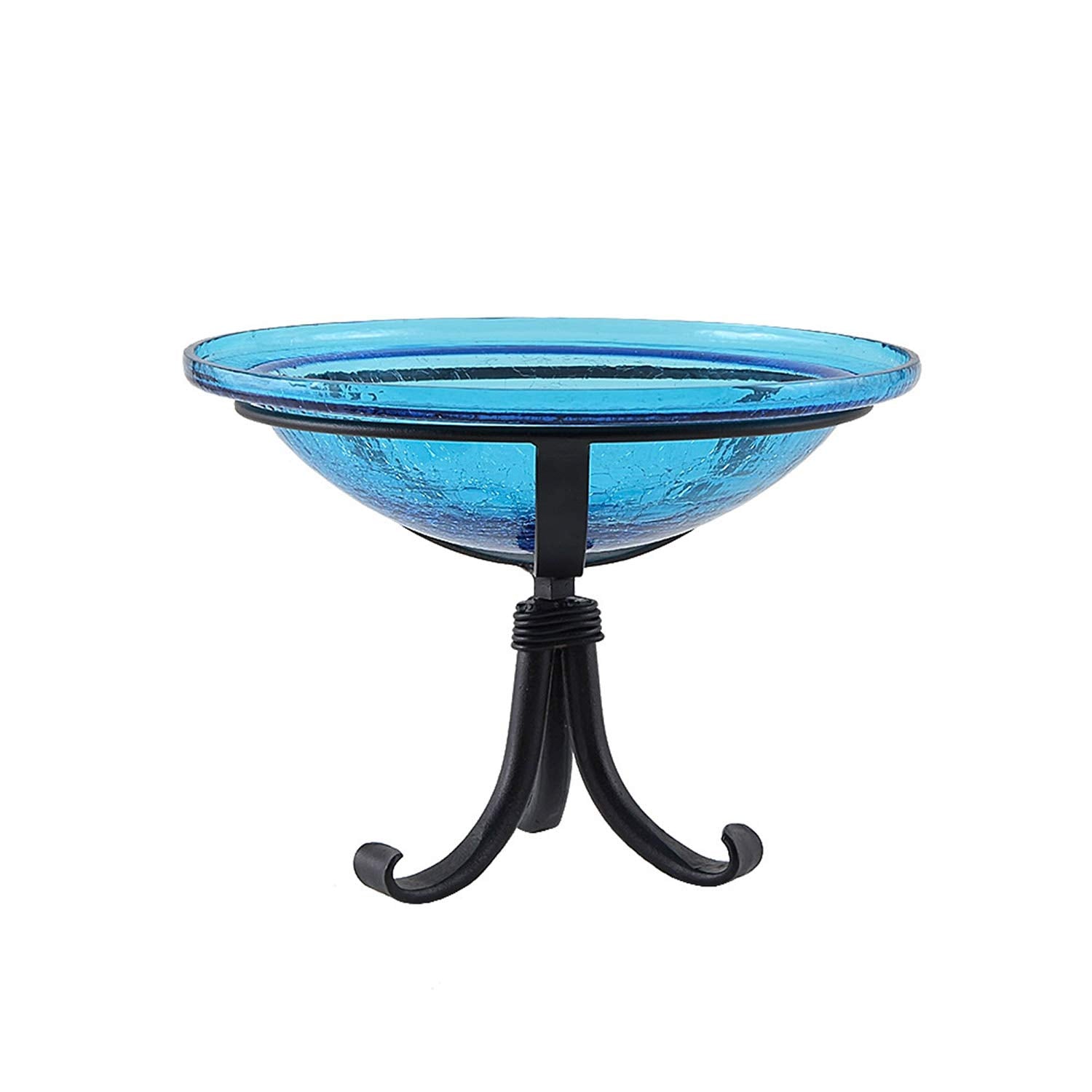 Achla 13 Inch Crackle Birdbath with Tripod Stand
