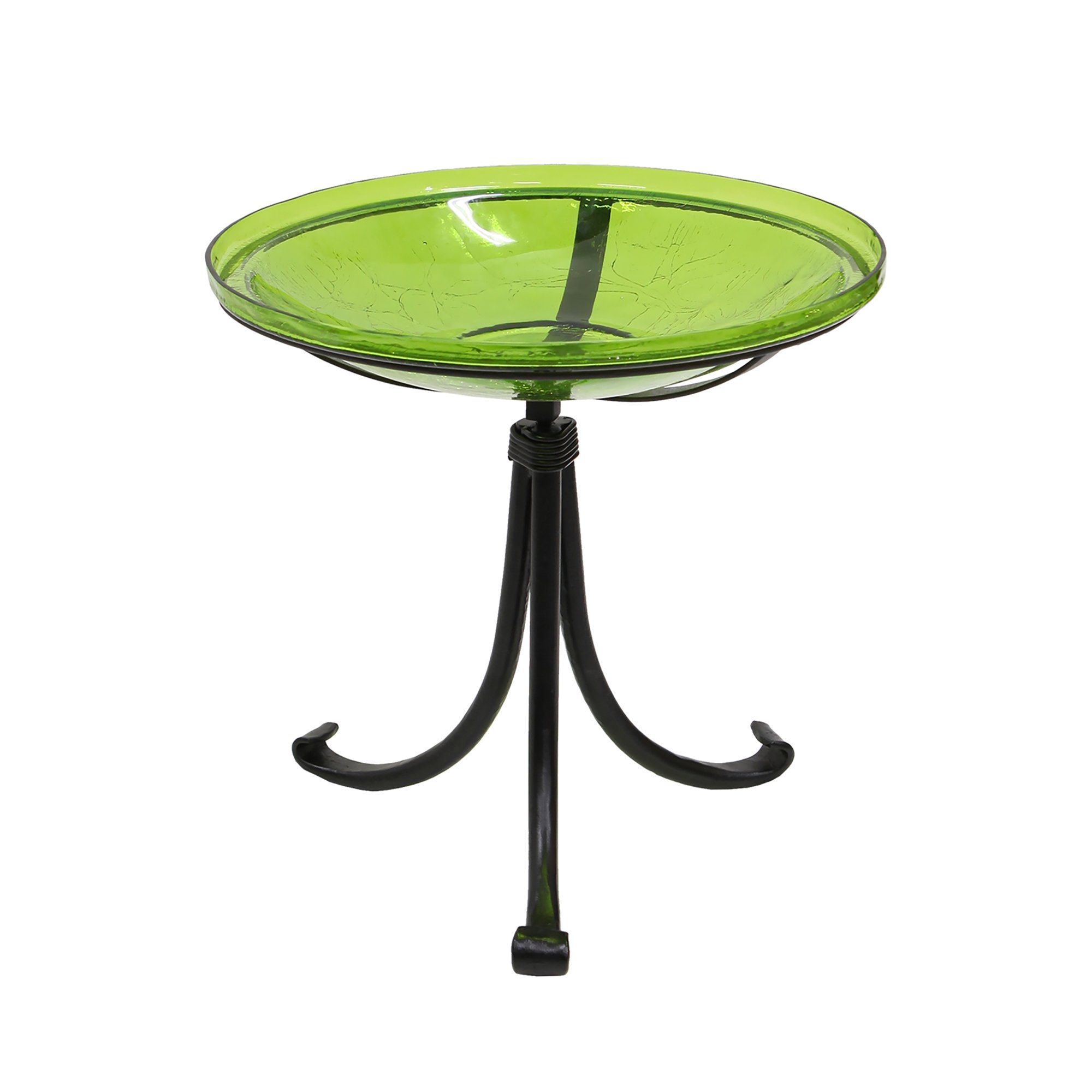Achla 14 Inch Crackle Birdbath with Tripod Stand