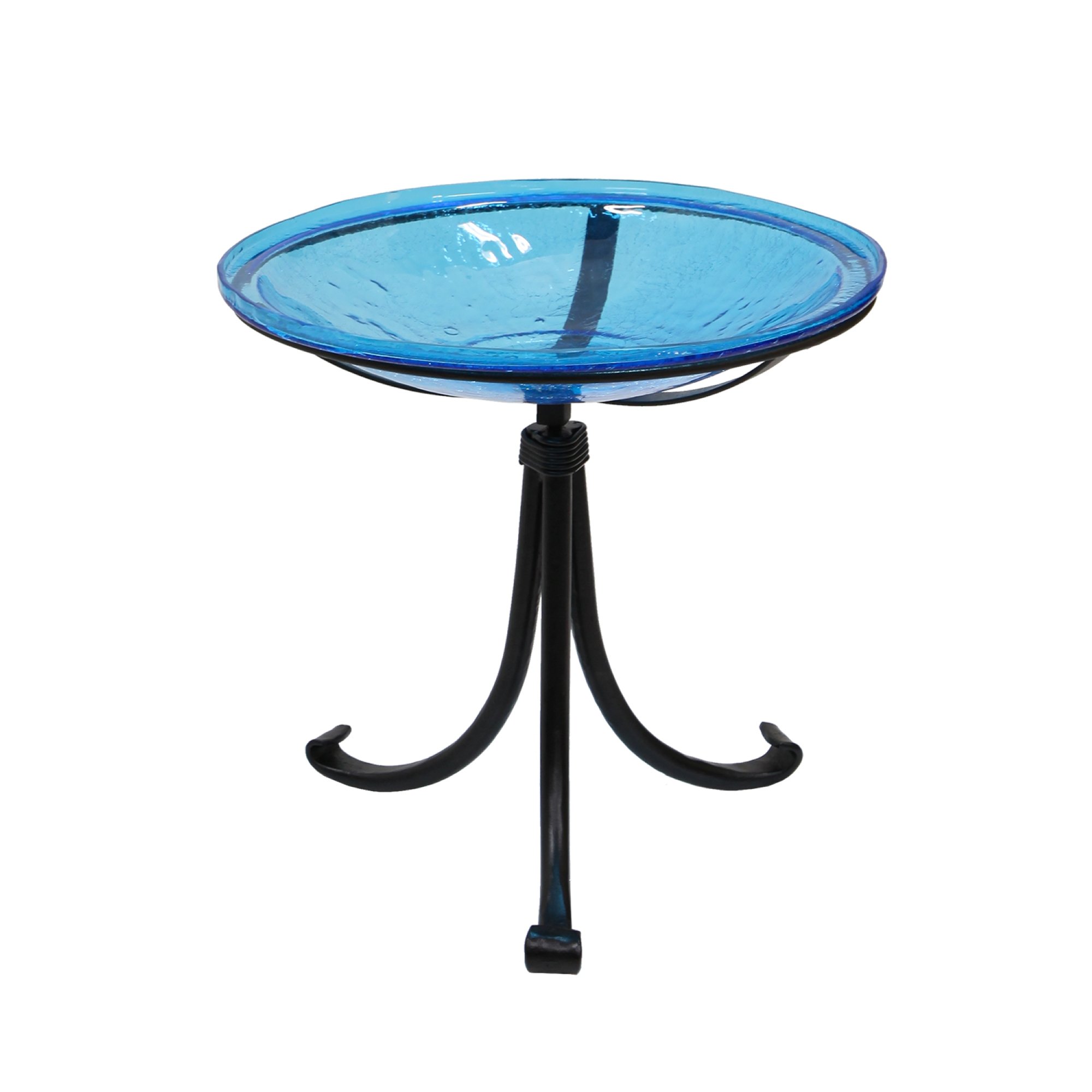 Achla 14 Inch Crackle Birdbath with Tripod Stand