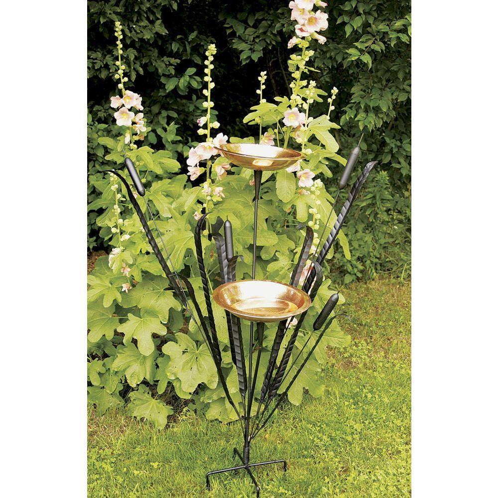 Achla 50 Inch Double Cattail Birdbath