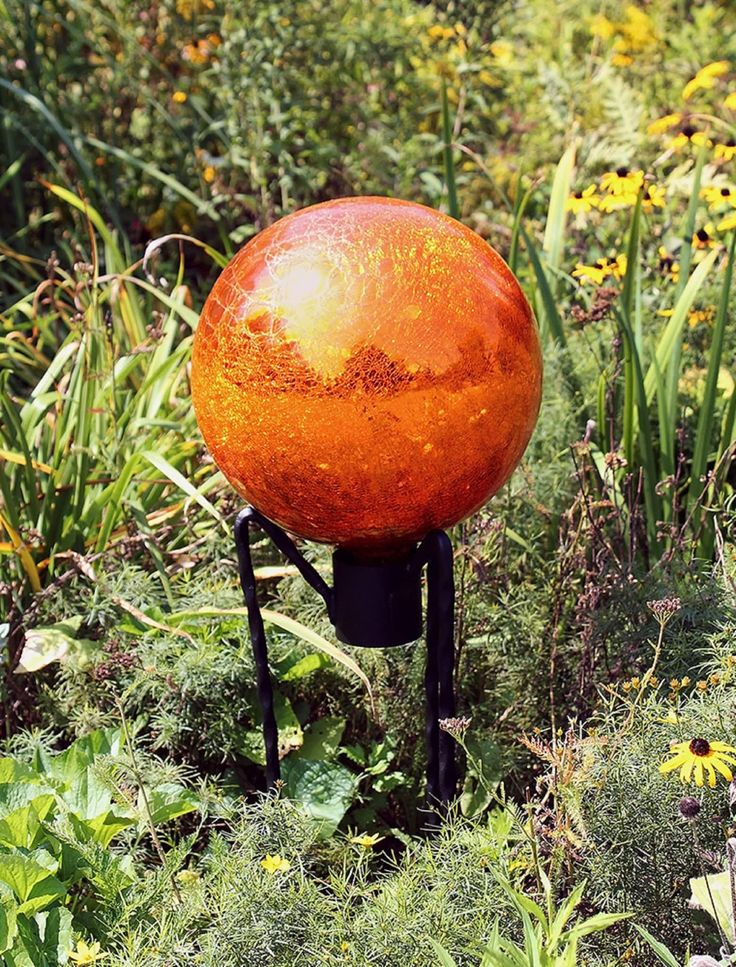 Achla 12 Inch Crackle Glass Gazing Globe