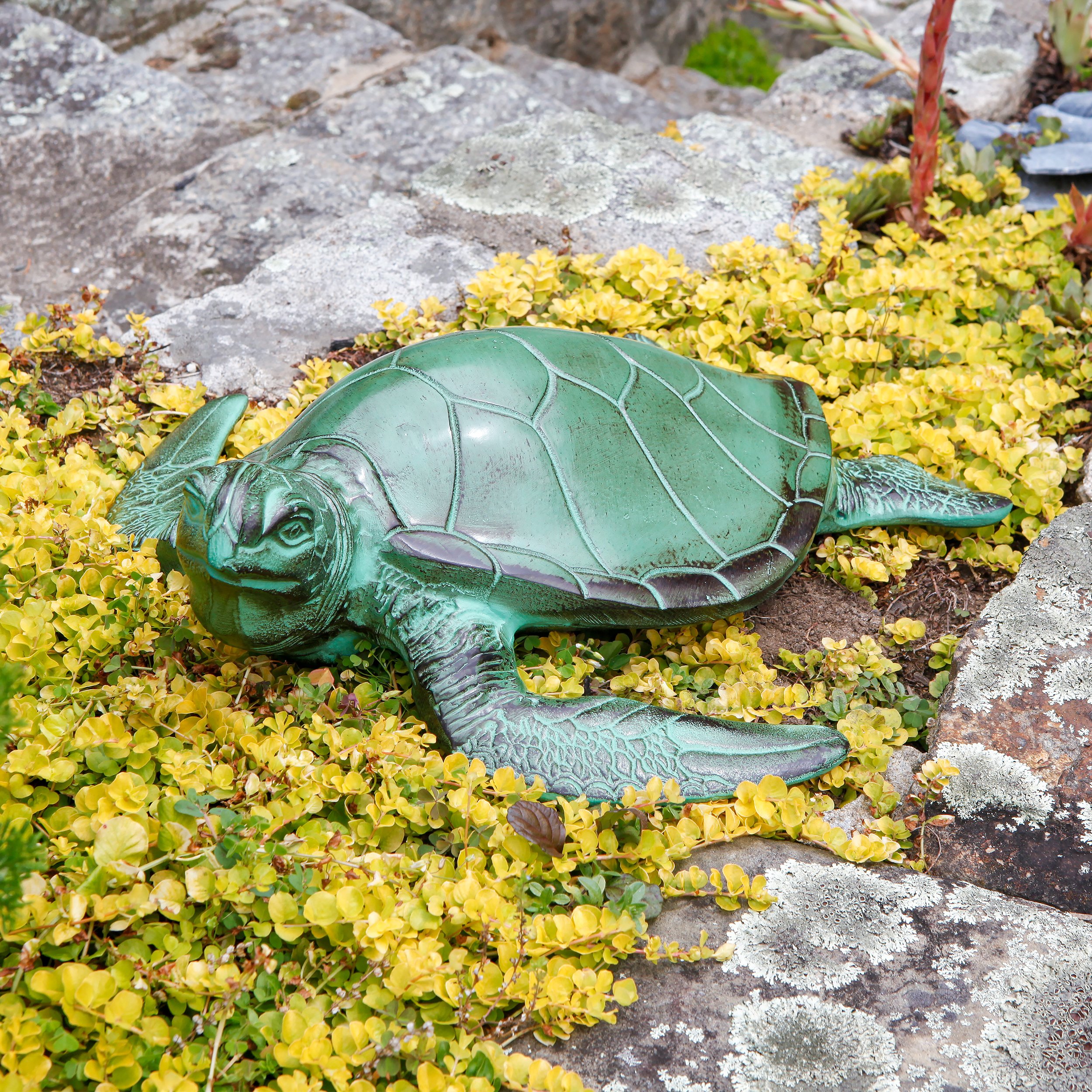 Achla 16 Inch Sea Turtle Garden Accent