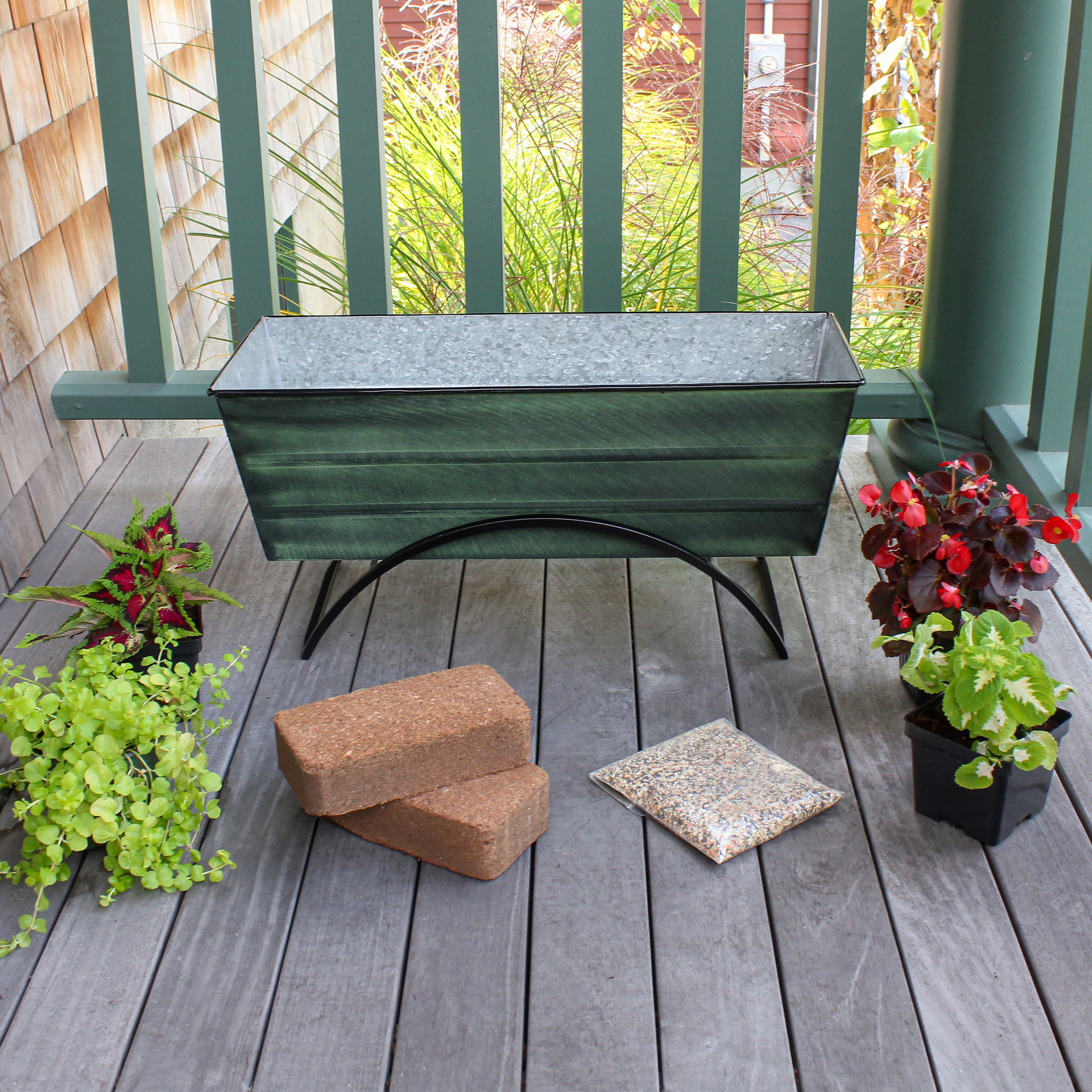 Achla 24 Inch Bloom Box Garden Growing Kit with Odette Stand