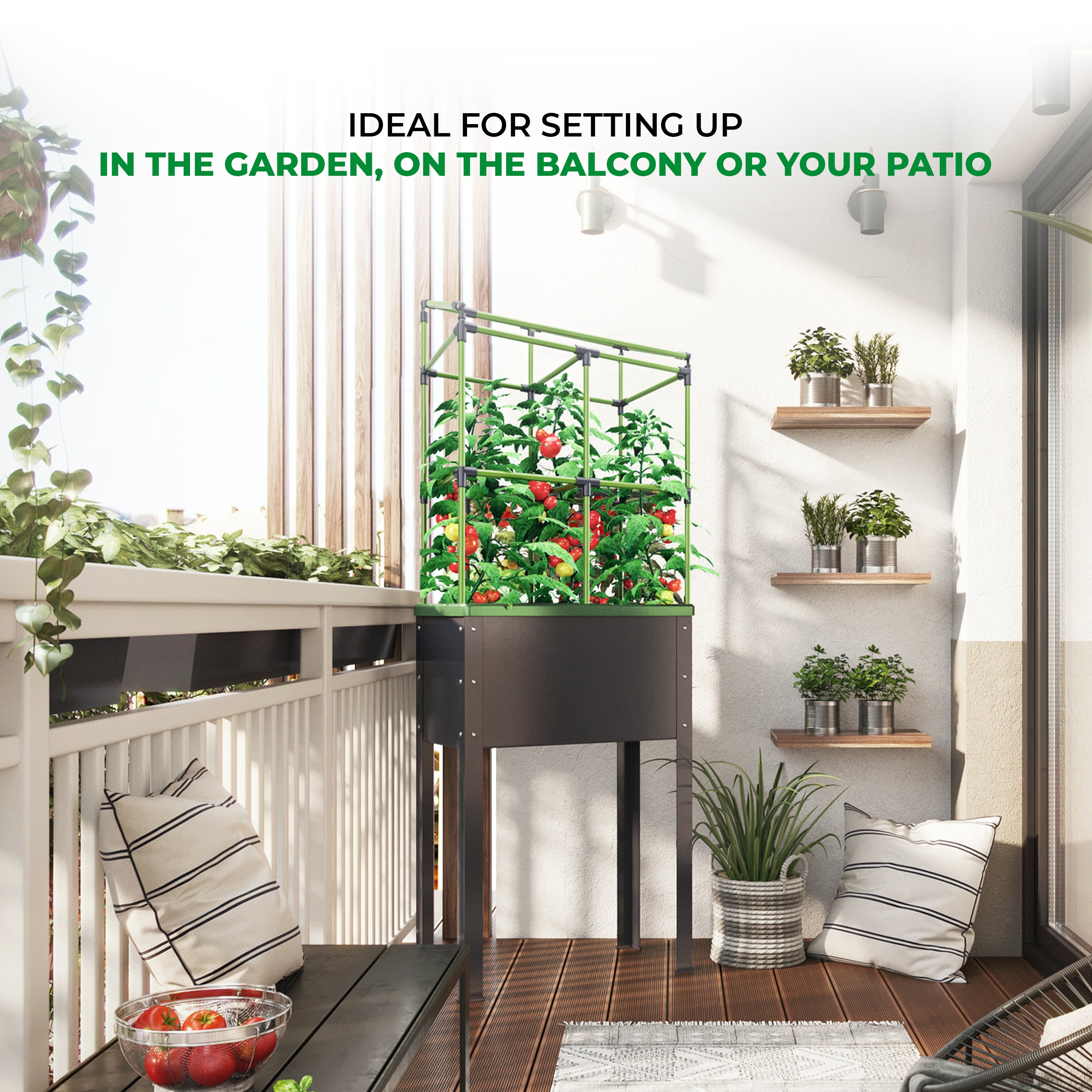 Bio Green City Trellis for Jungle City Heidelberg Raised Planters