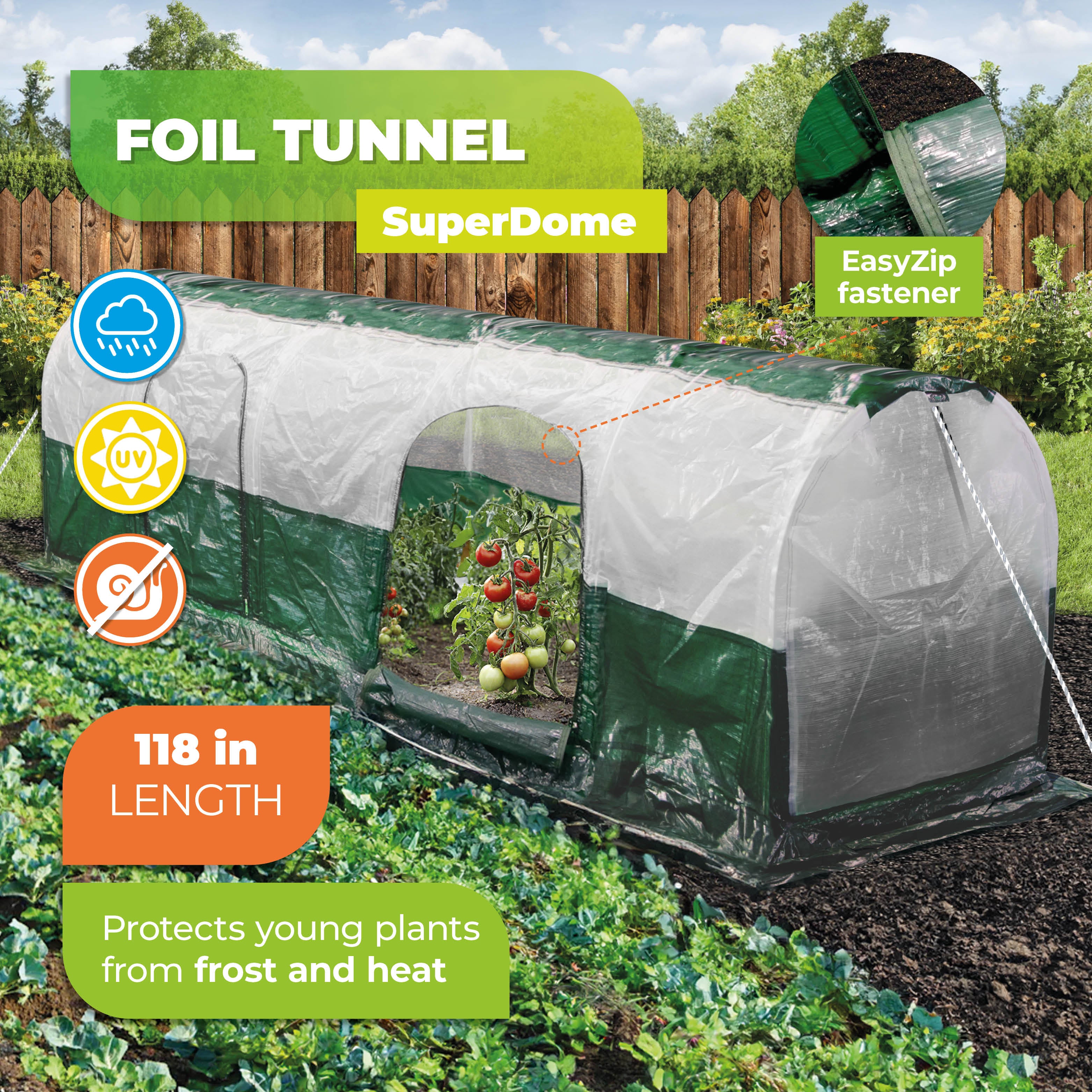 Bio Green Rainexo Polytunnel Super Dome Mini Greenhouse
