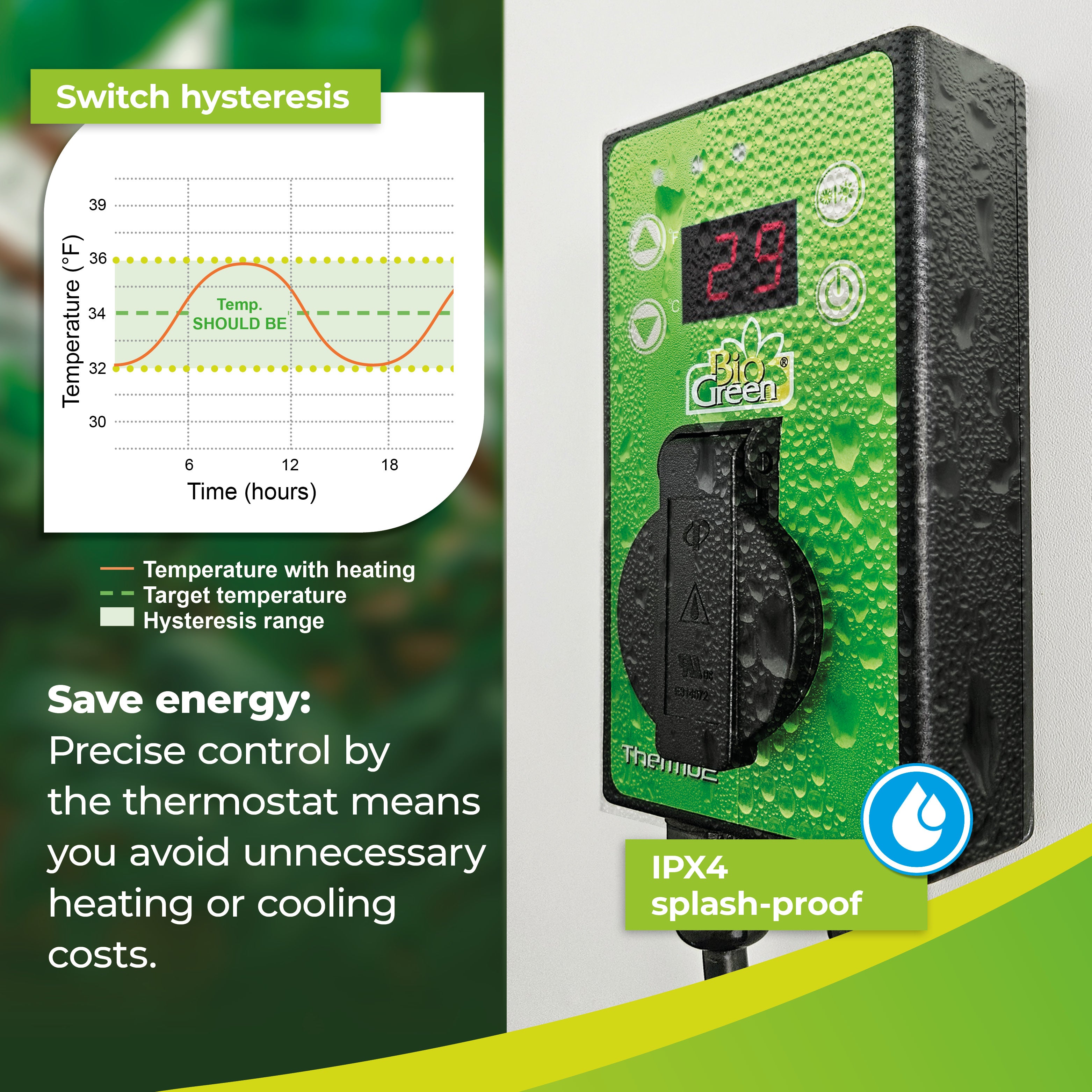 Bio Green Thermo 2 Digital Thermostat for Electric Heaters