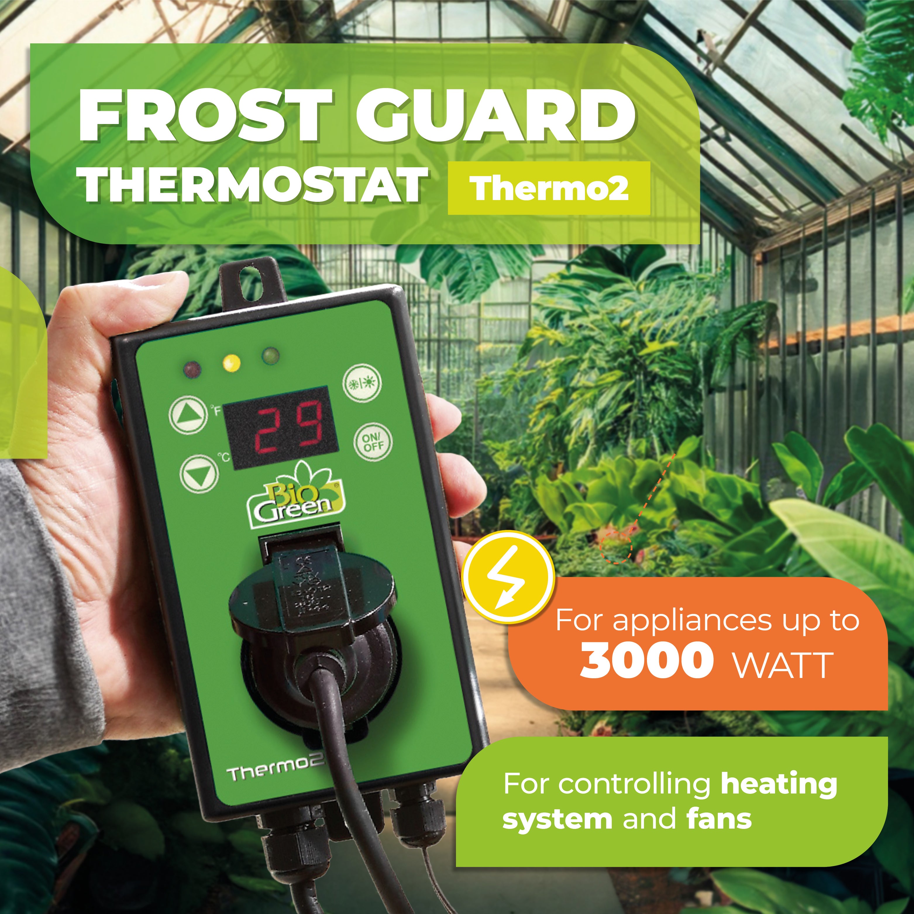 Bio Green Thermo 2 Digital Thermostat for Electric Heaters