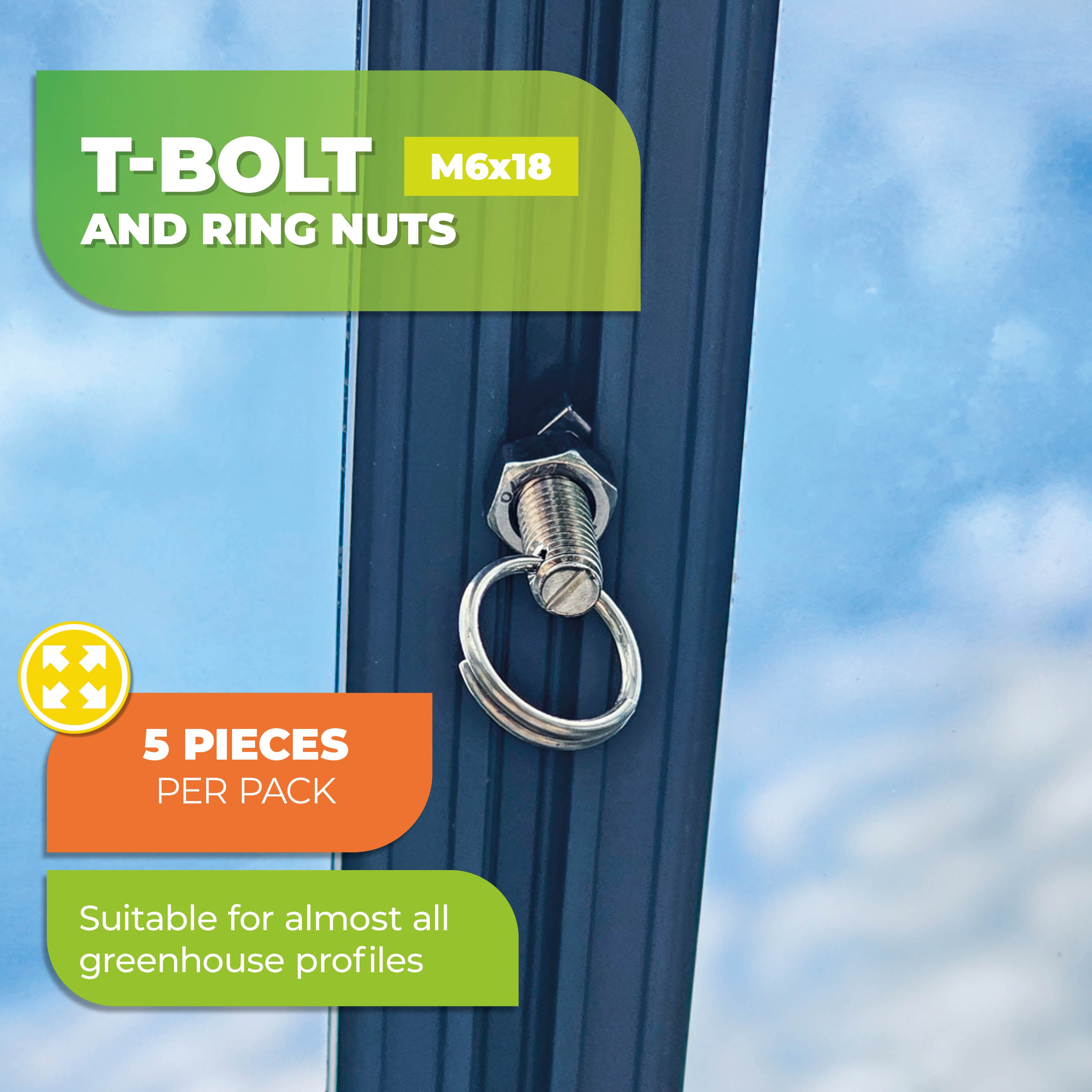 Bio Green Stainless Steel Cropped Heat Bolts - 5 Piece Set