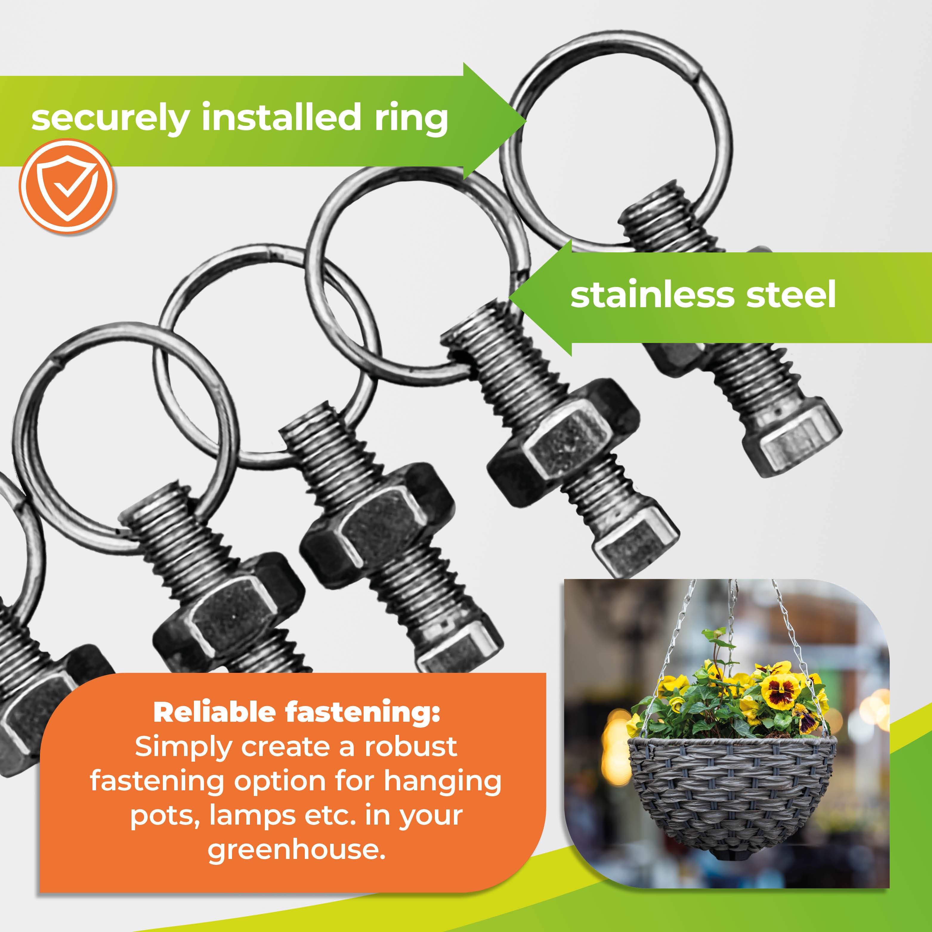 Bio Green Stainless Steel Cropped Heat Bolts - 5 Piece Set