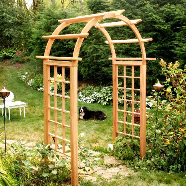 Creekvine Designs 54 Inch Cedar Mayflower Arched Arbor
