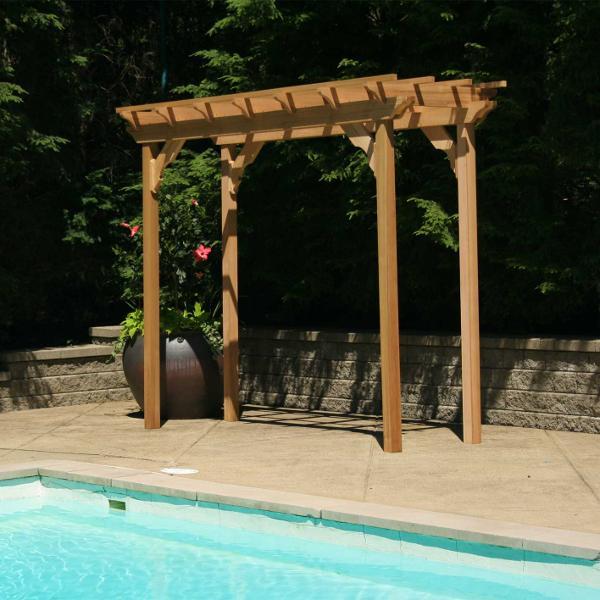 Creekvine Designs 4 x 8 Foot Red Cedar Courtyard Pergola