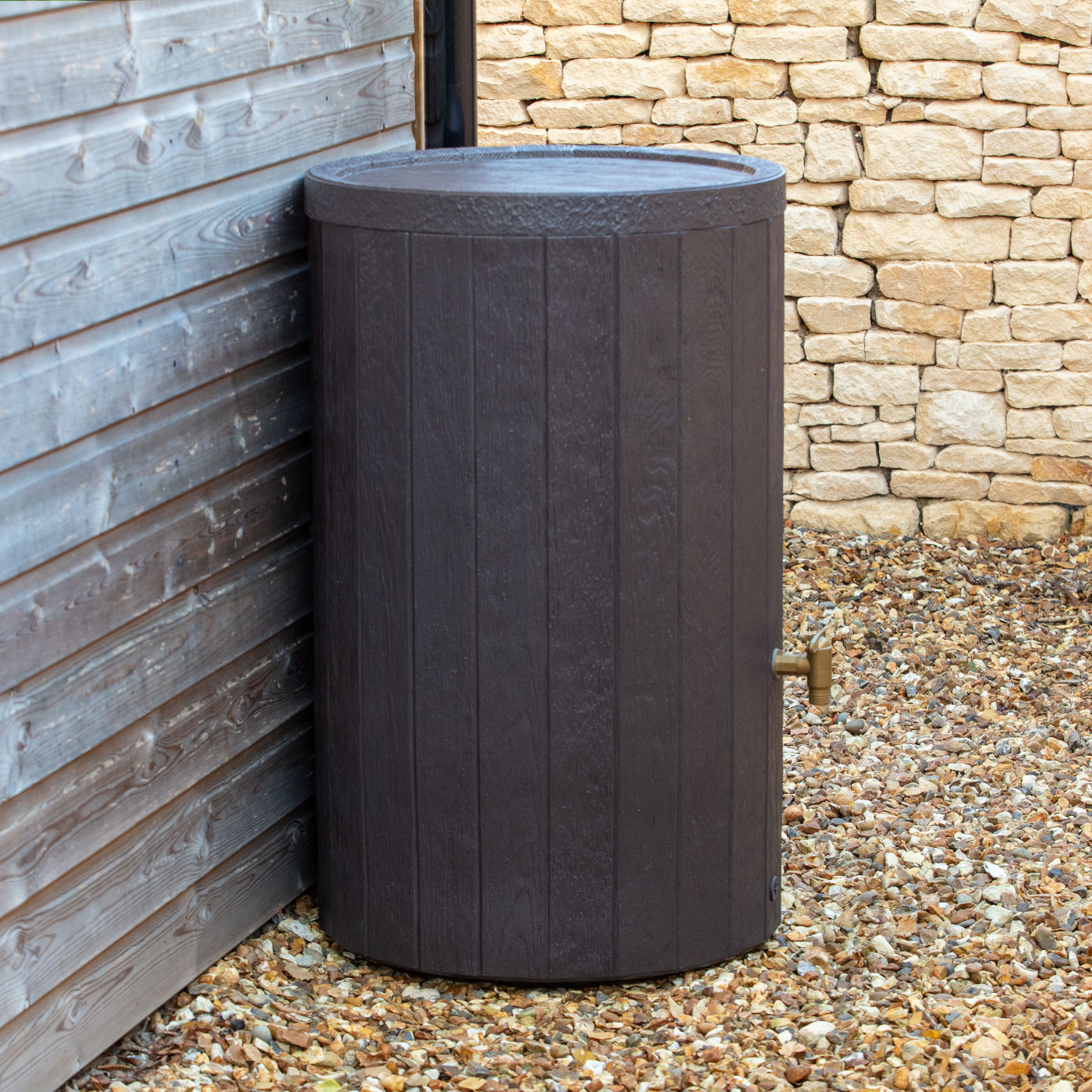 Graf 58 Gallon Madera Rain Barrel