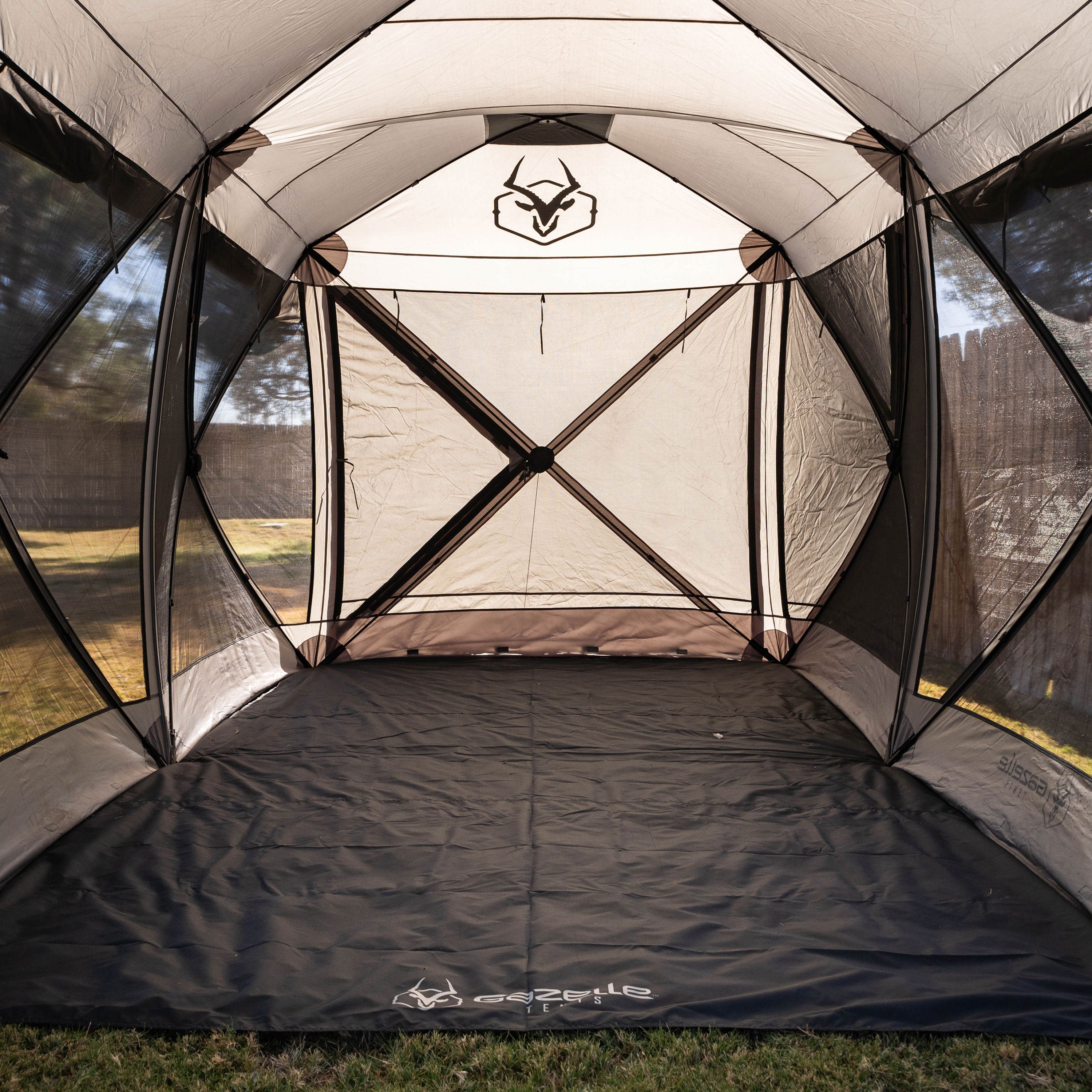 Gazelle Tents Polyester Footprint for 6-Sided Tandem Gazebos