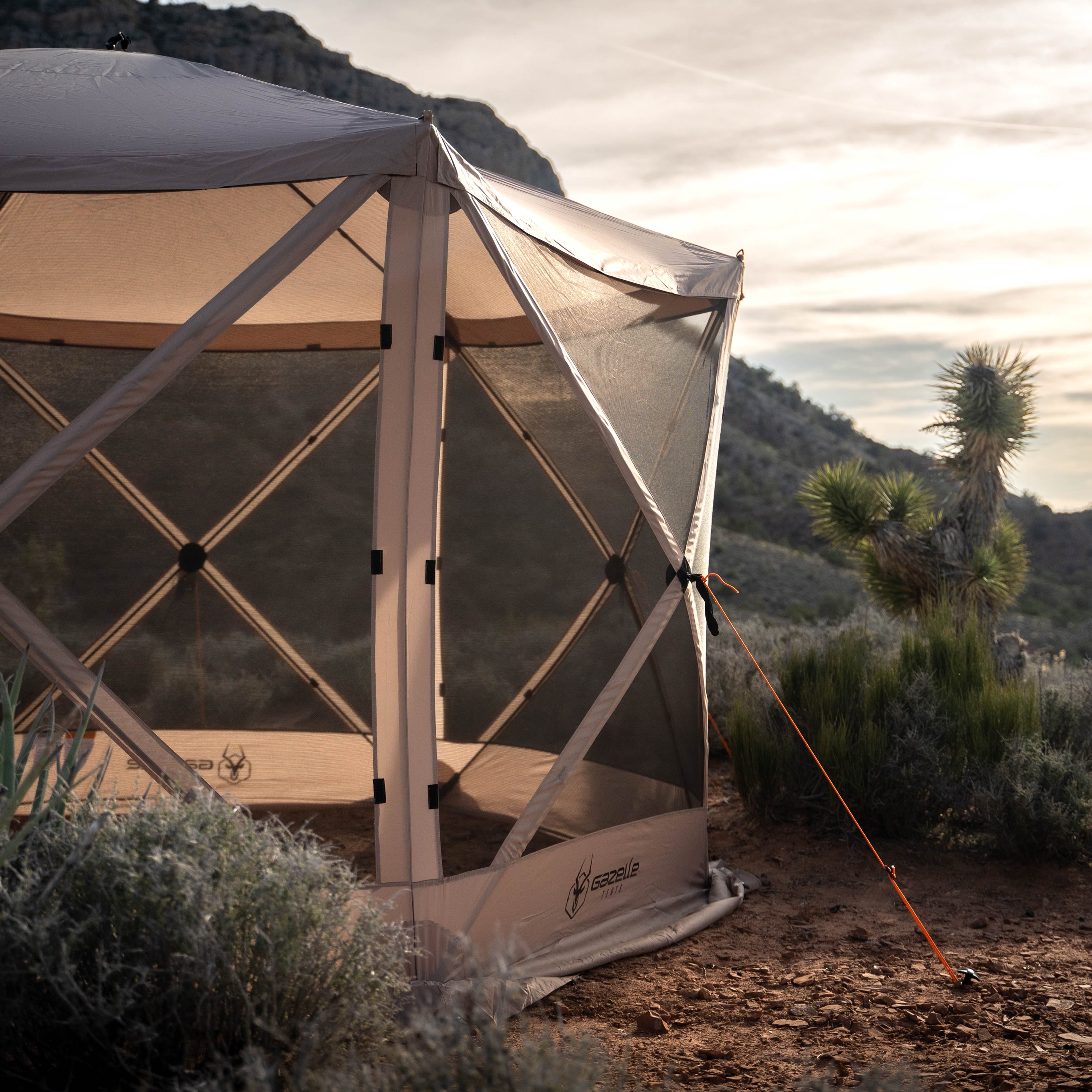 Gazelle Tents 124 Inch G6 6-Sided Portable Gazebo