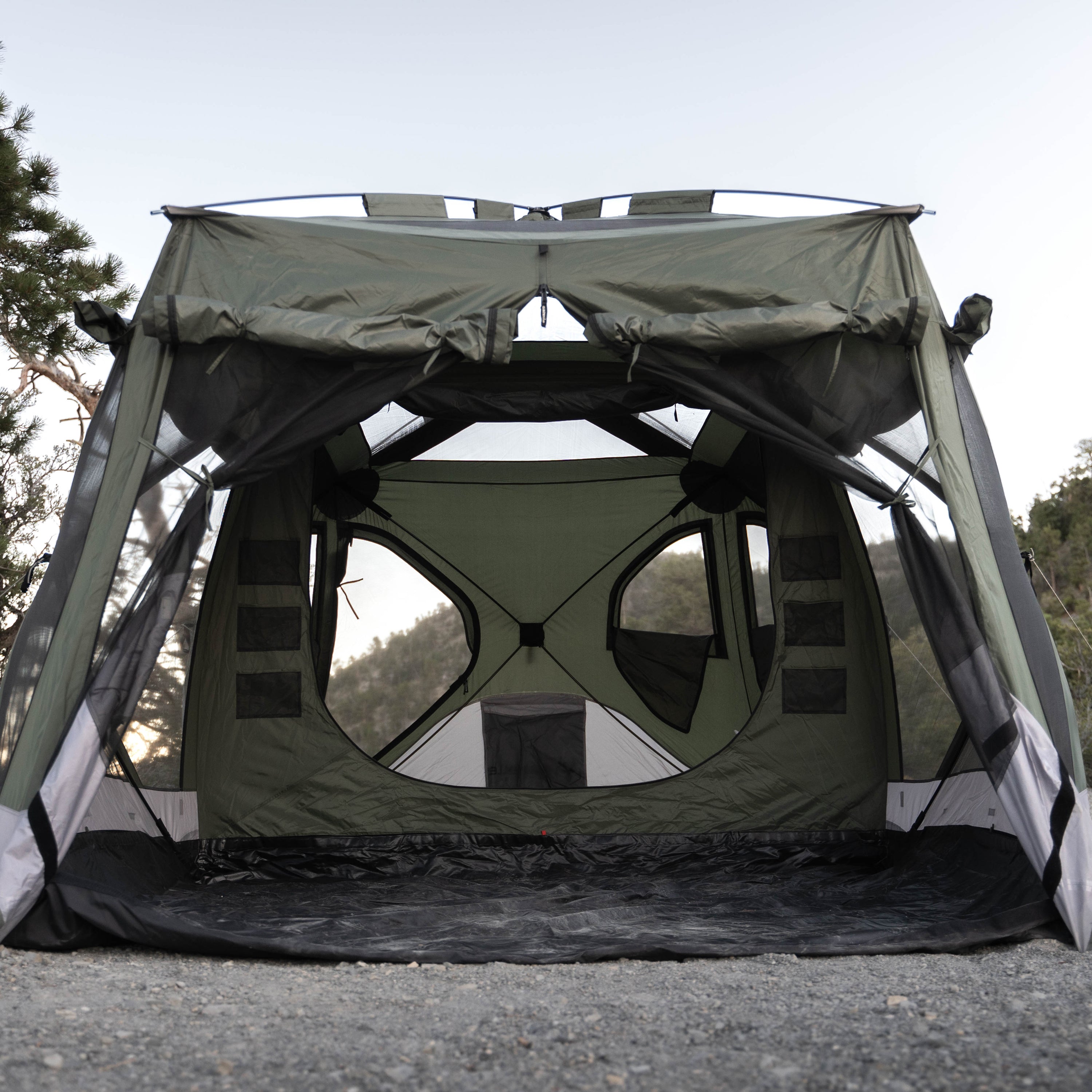 Gazelle Tents 165 x 94 Inch Alpine Green T4 Tandem Hub Tent