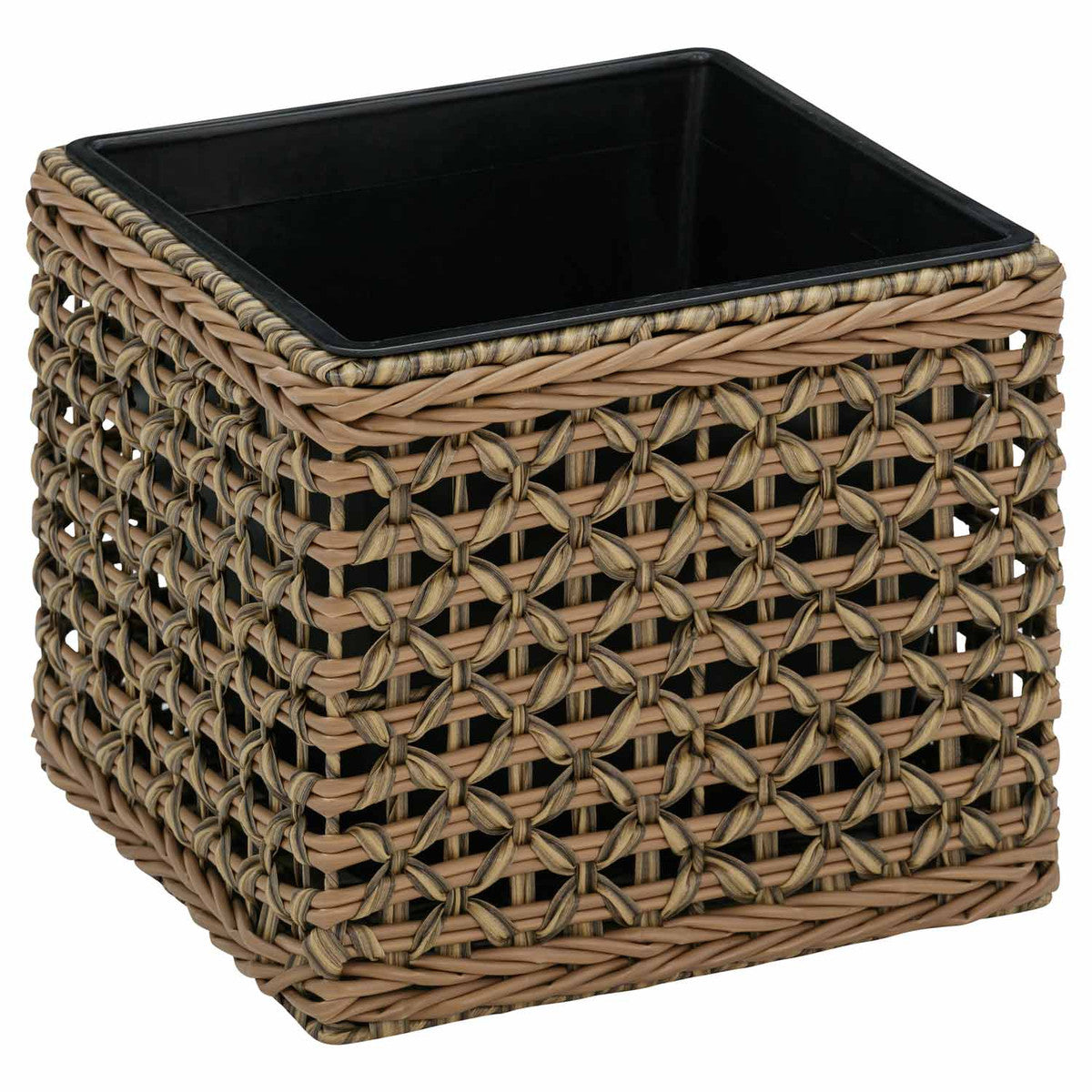 JR Home Square Nesting Polyrattan Planter - 2 Pack