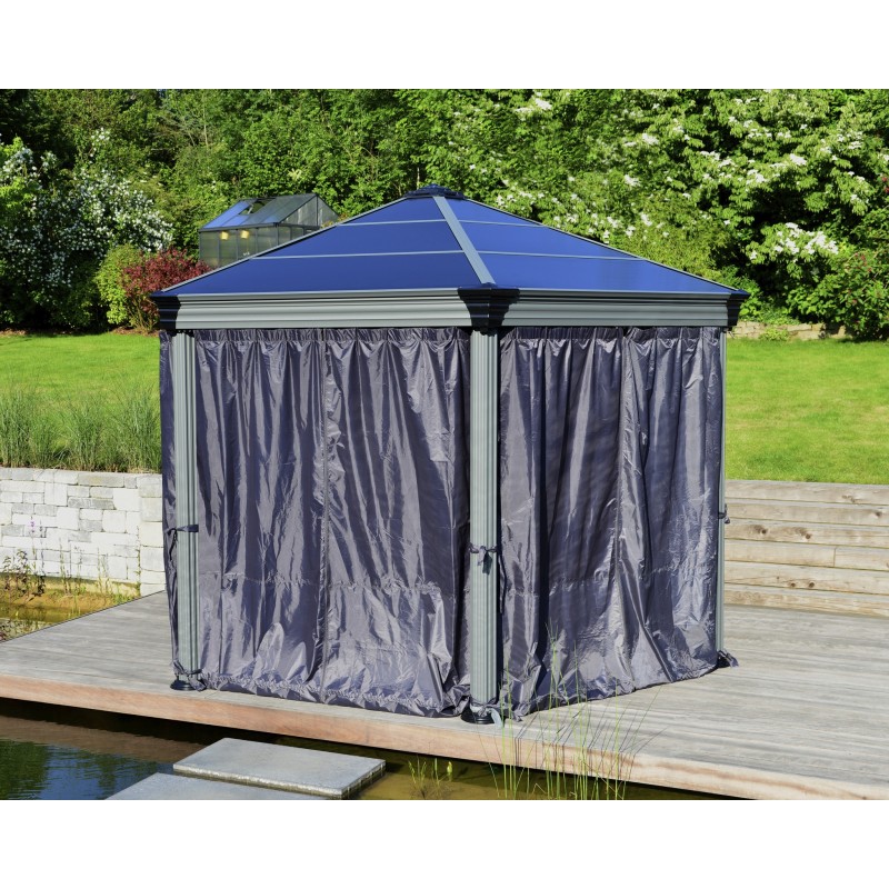 Palram-Canopia 6 Piece Curtain Set for Roma or Monaco Gazebos