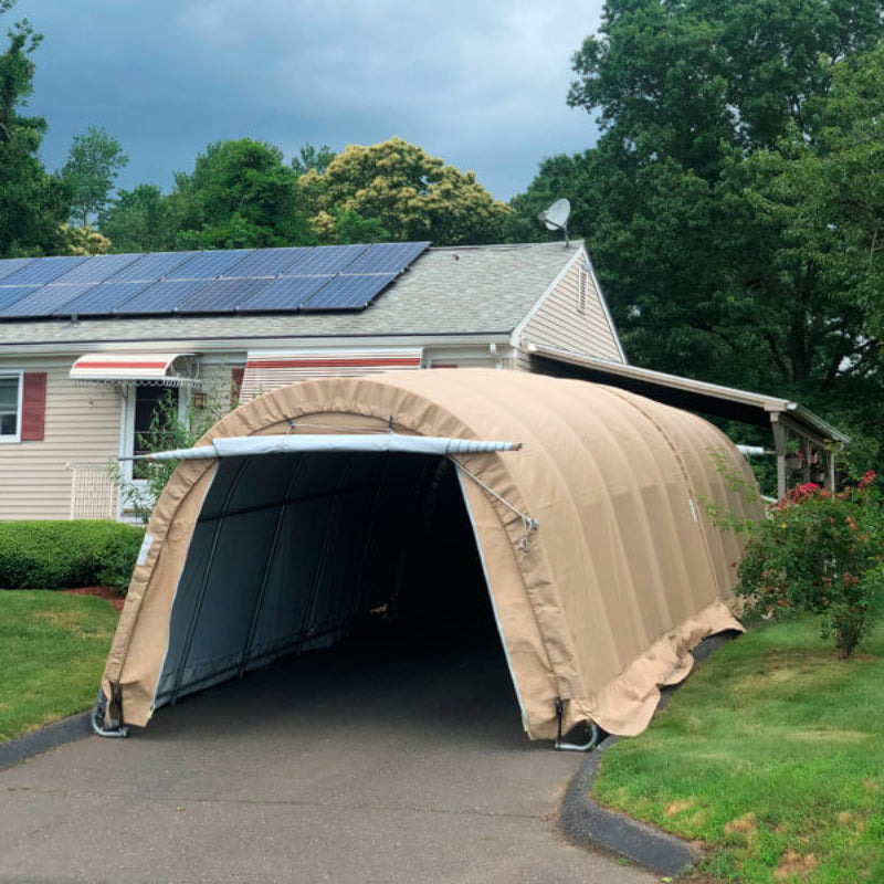 Rhino Shelter 12 x 40 Foot Extended Round Style Instant Garage