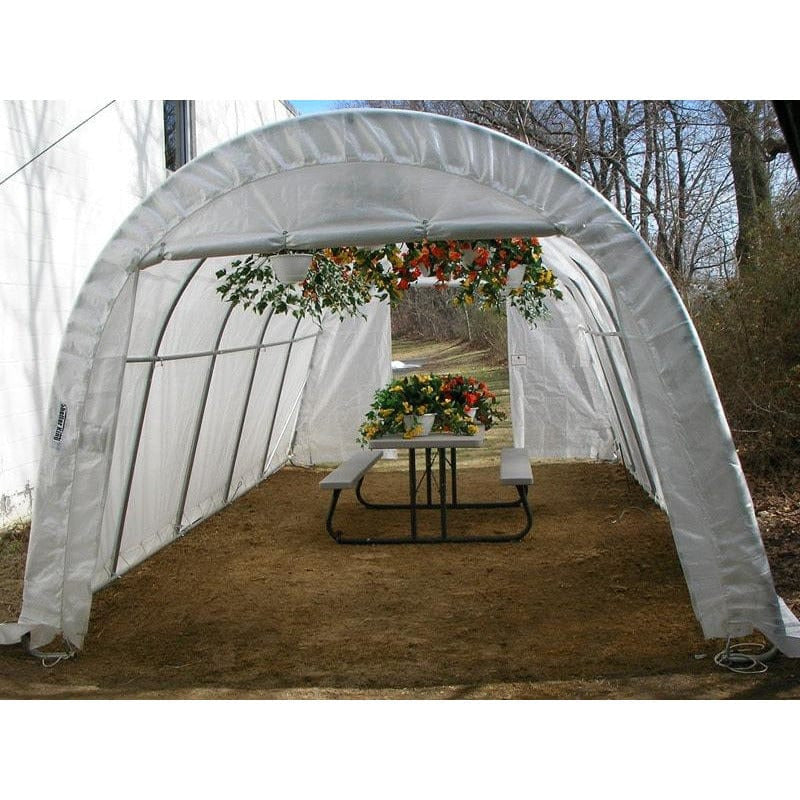 Rhino Shelter 12 x 24 Foot Round Style Greenhouse