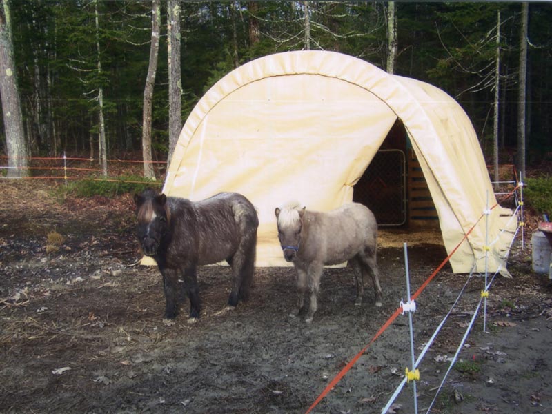 Rhino Shelter 12 x 20 Foot Round Style Livestock Shelter