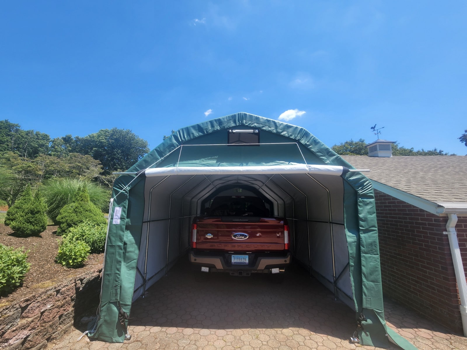 Rhino Shelter 12 x 24 Foot Barn Style Instant Garage