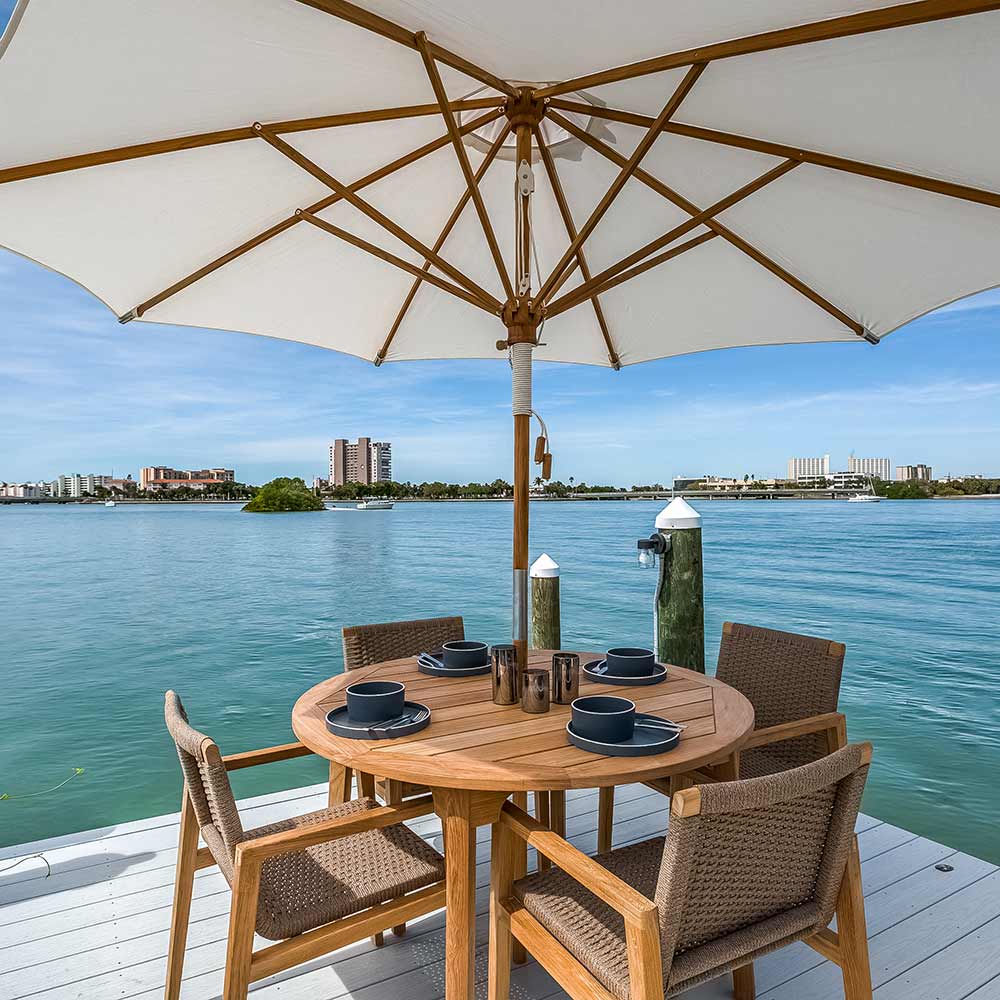 Royal Teak Collection 50 Inch Round Admiral Dining Table