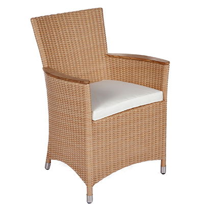 Royal Teak Collection Wicker Helena Dining Chair