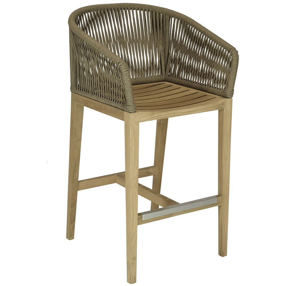 Royal Teak Collection Desert Sand Malibu Bar Chair